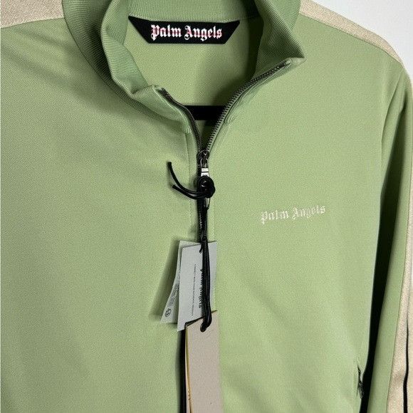 Palm Angels Palm Angels Classic Logo Track Jacket Sage Off White Men’s M Size US M / EU 48-50 / 2 - 3 Thumbnail