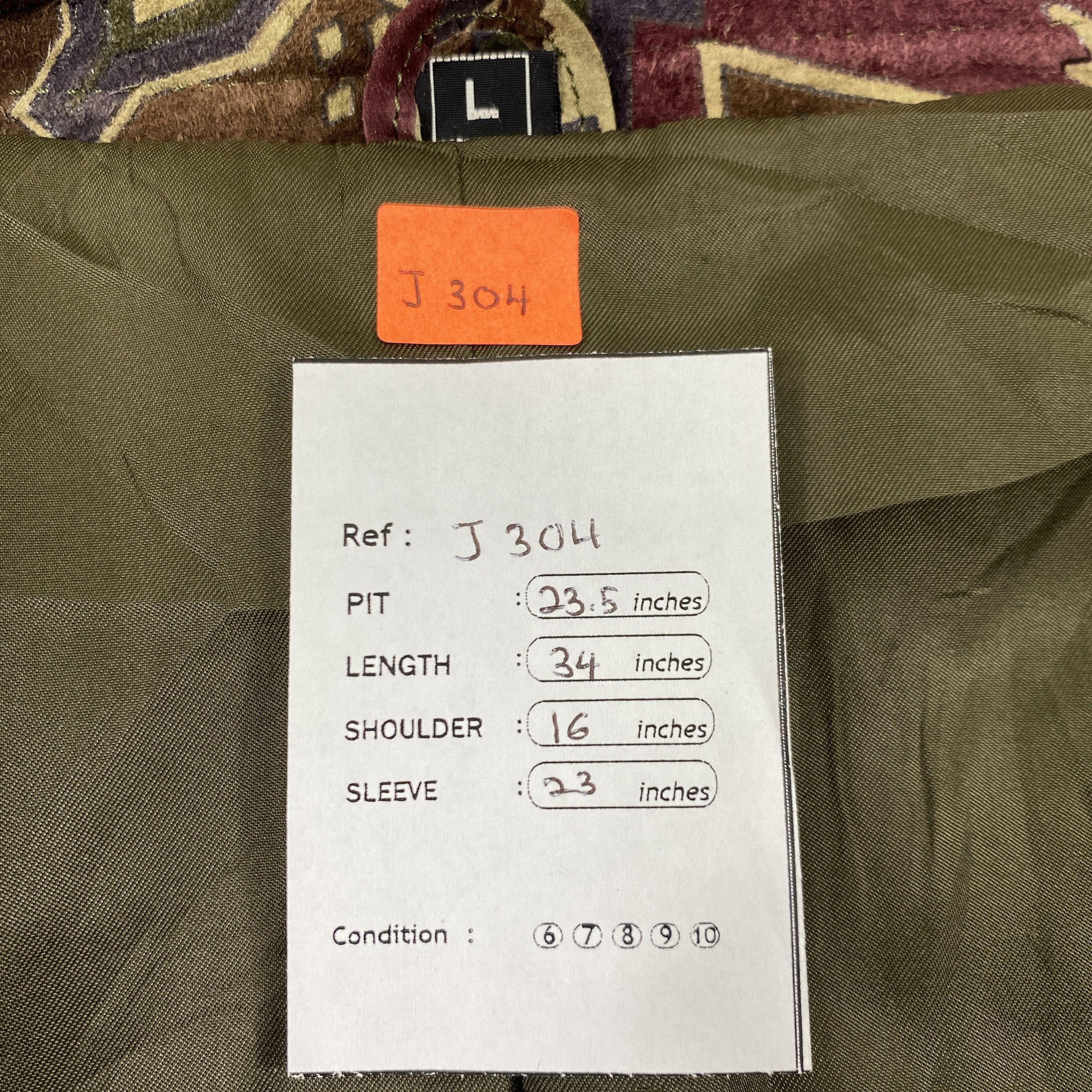 Japanese Brand Vintage Japanese Brand Coat Leather Jacket -J304 Size US L / EU 52-54 / 3 - 5 Thumbnail