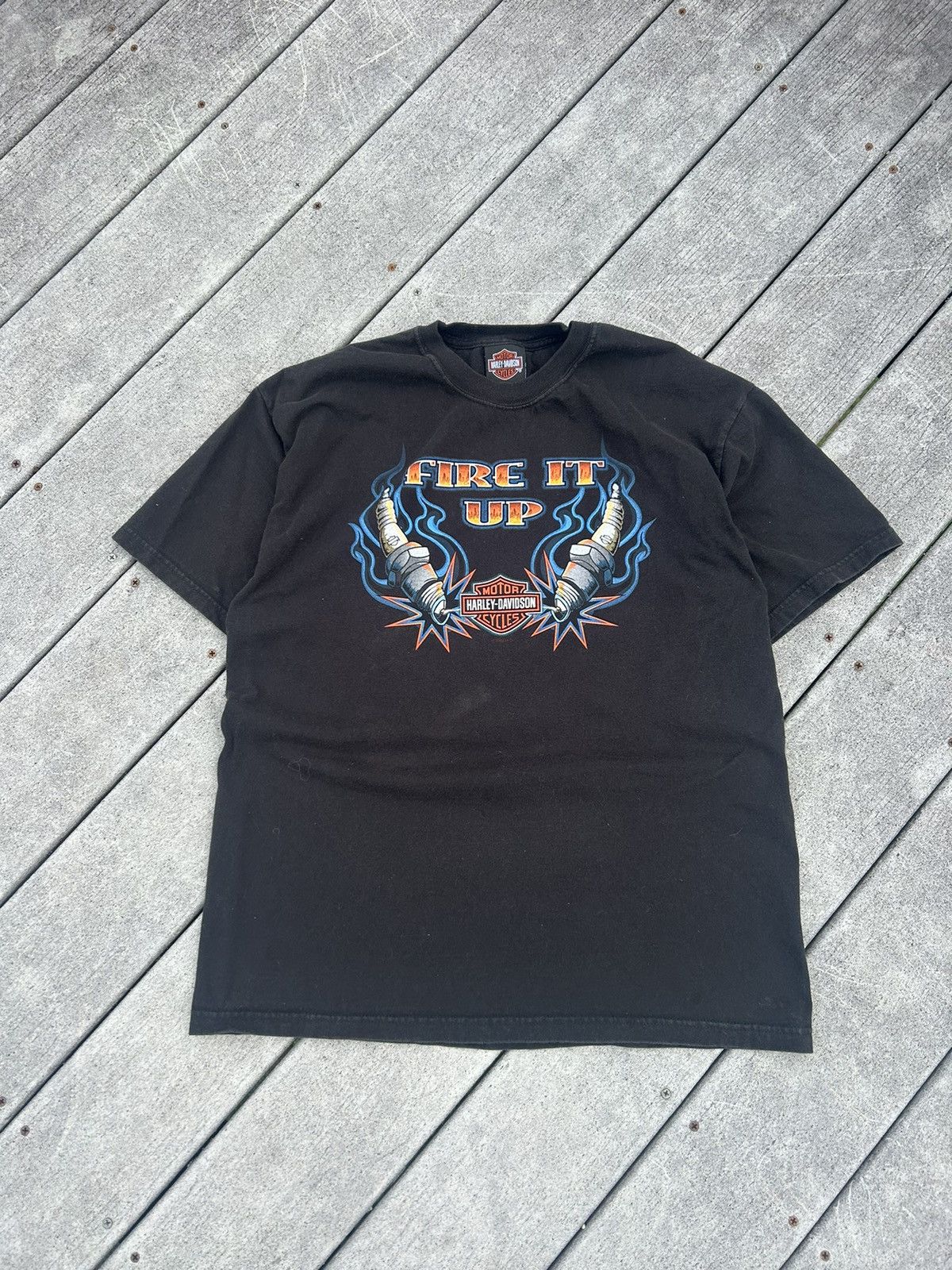 Harley Davidson × Vintage Vintage Harley Davidson shirt Size US L / EU 52-54 / 3 - 1 Thumbnail