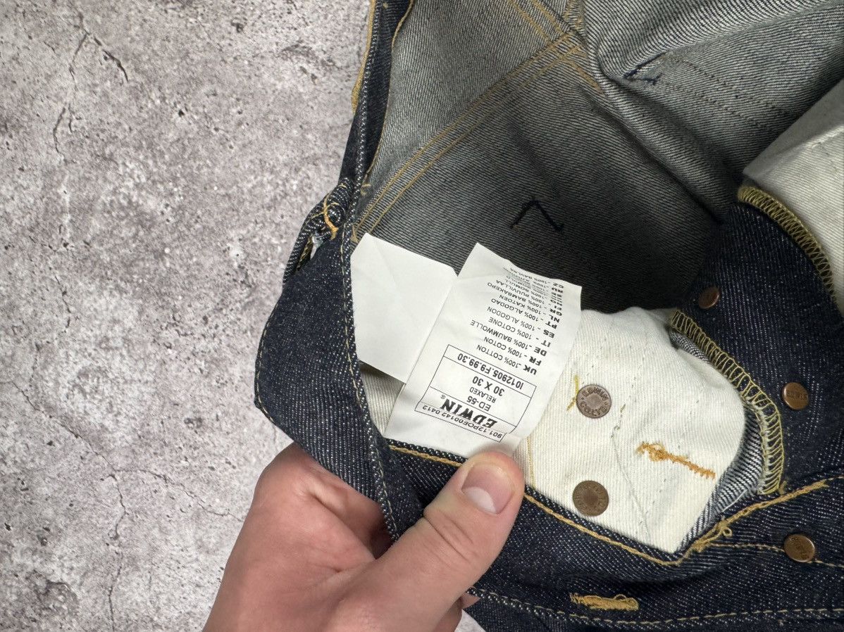 Edwin VINTAGE EDWIN WASHED DISTRESSED BAGGY SELVEDGE JAPANESSE Size US 30 / EU 46 - 9 Thumbnail