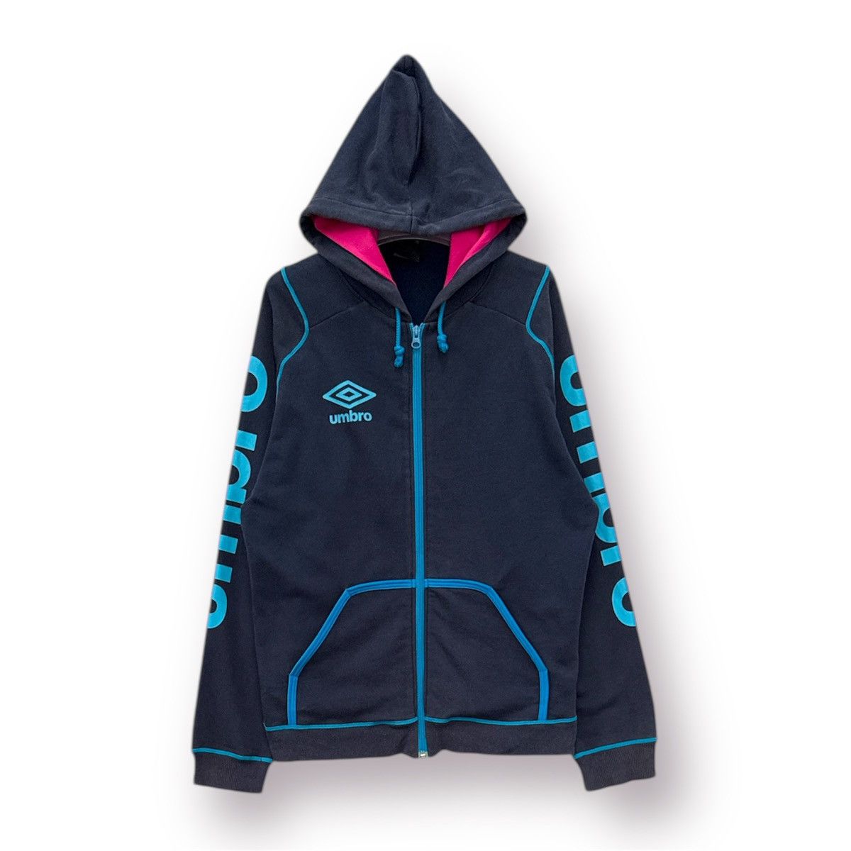 Umbro × Vintage Umbro trainer Sweat Zipper Hoodie Size US M / EU 48-50 / 2 - 1 Thumbnail
