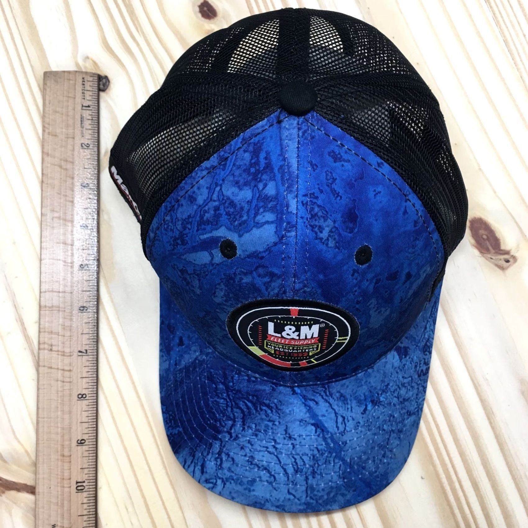 Vintage Outdoor Cap Trucker Hat Unisex Blue OSFA Embroidered Logo L&M Fleet Supply Size ONE SIZE - 4 Thumbnail