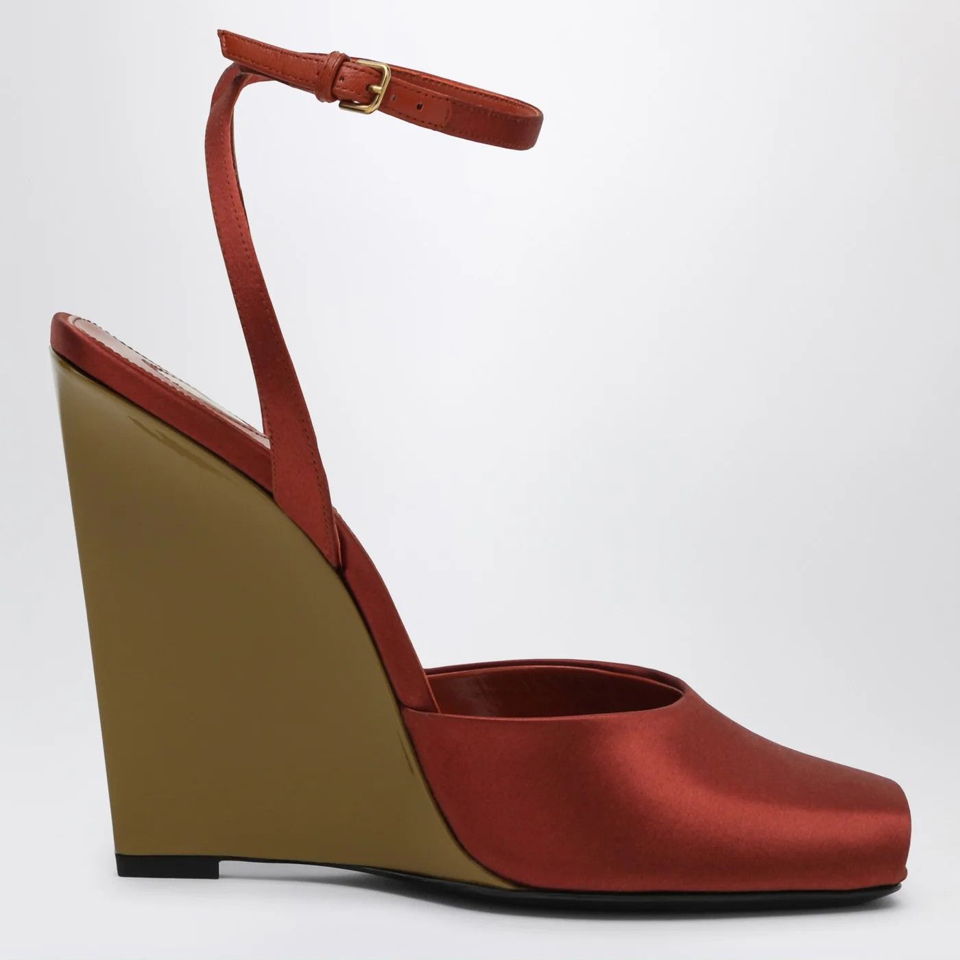 Saint Laurent Paris o1d2blof0526 Zeppe La Sandals in Brown Size US 6 / IT 36 - 1 Thumbnail