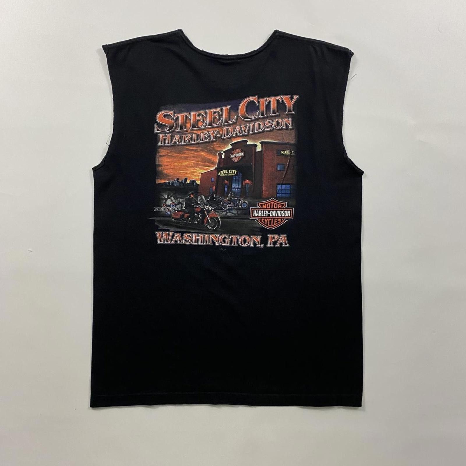 Harley Davidson Harley Davidson black sleeveless shirt #bikerstyle Size US L / EU 52-54 / 3 - 2 Thumbnail