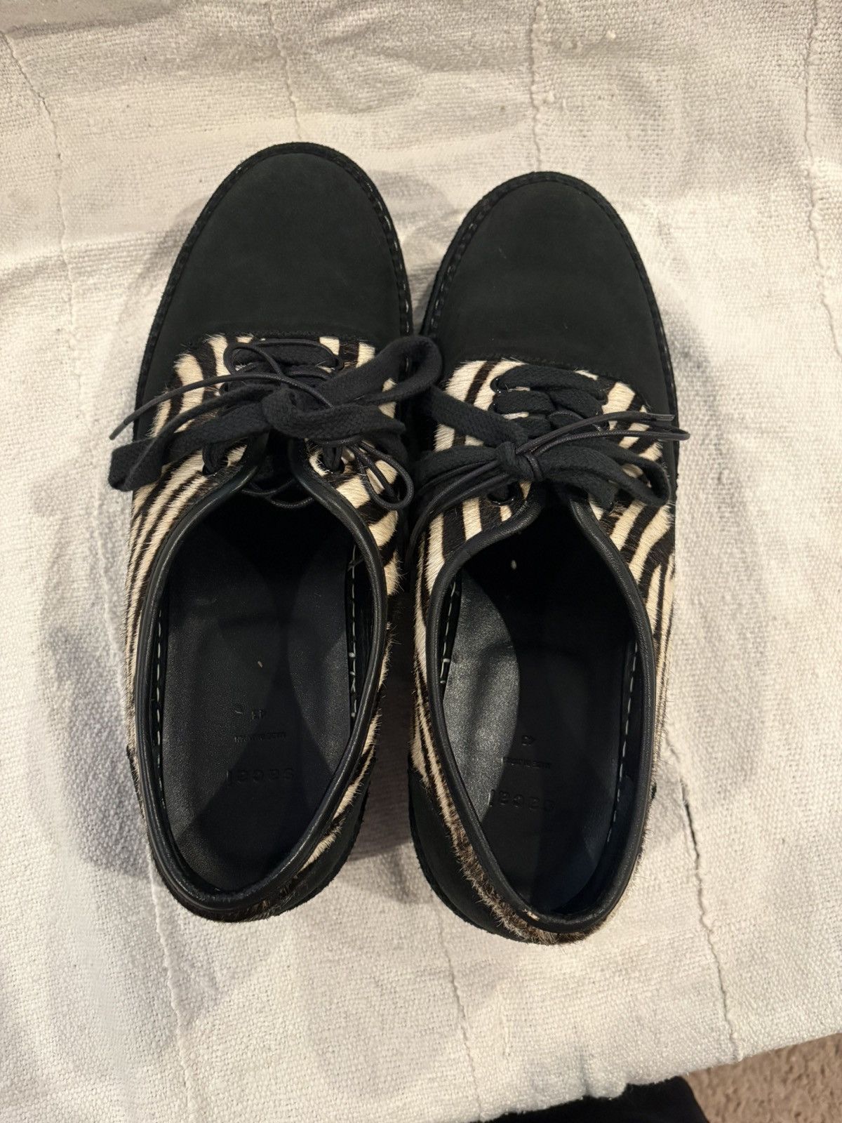Sacai Sacai Zebra Haircalf Leather Vibram Sole Made in Japan Size US 9.5 / EU 42-43 - 4 Thumbnail