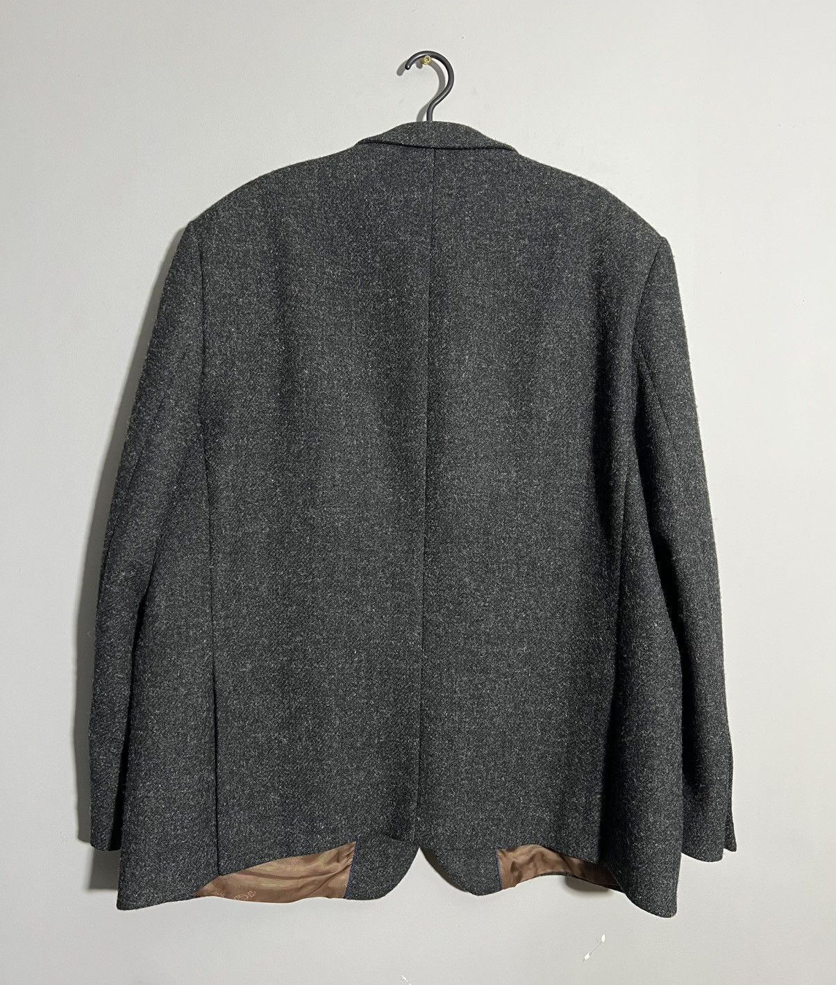Harris Tweed × Vintage Vintage Harris Tweed Dark Gray Classic Blazer Two Button Size US XL / EU 56 / 4 - 18 Thumbnail