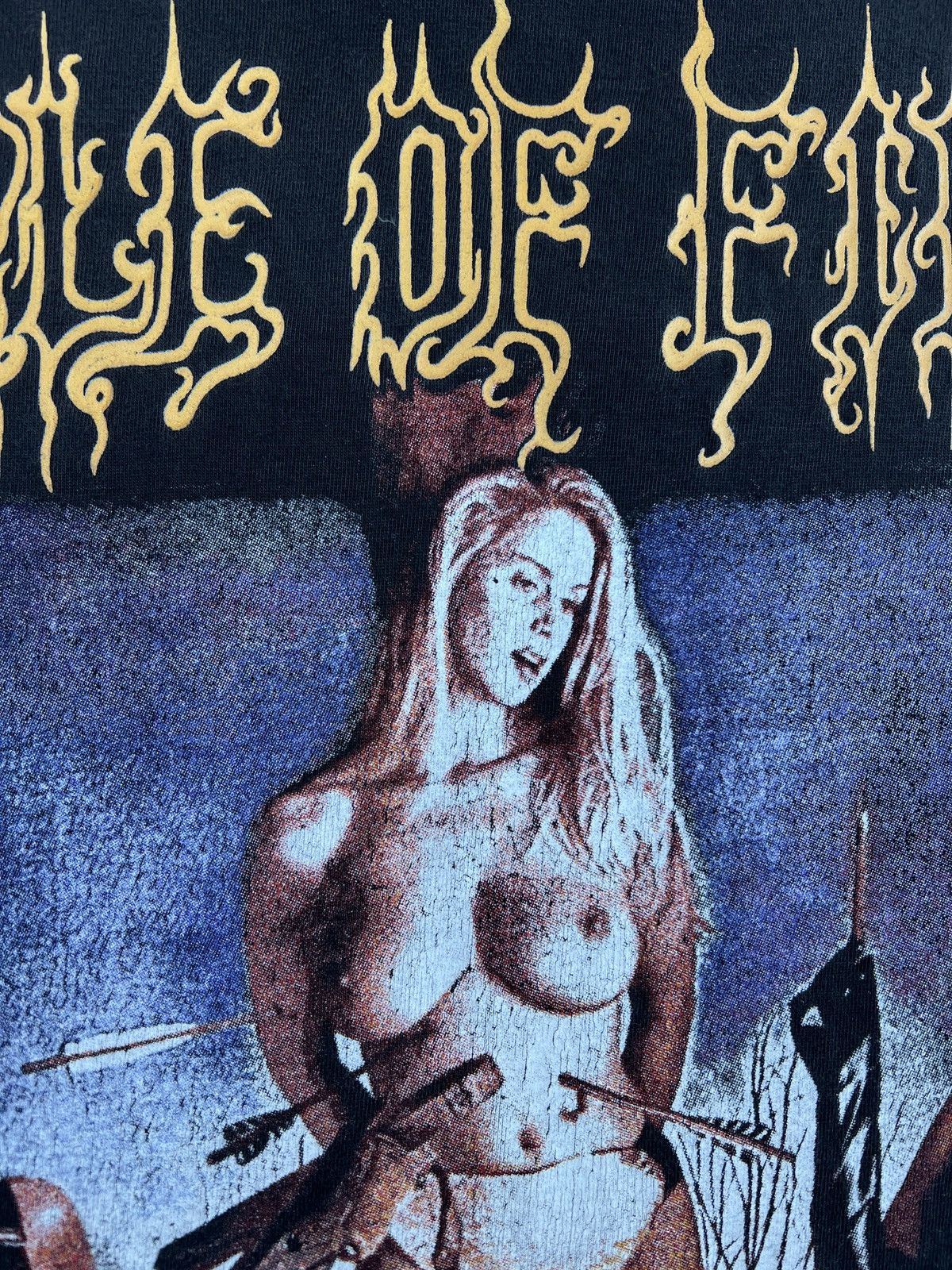 Vintage 1990s Cradle Of Filth Sadomasochist Band Long Sleeve Size US L / EU 52-54 / 3 - 2 Thumbnail
