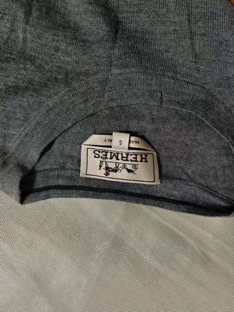 Hermes Hermes Gray knit sweater Size US S / EU 44-46 / 1 - 3 Thumbnail