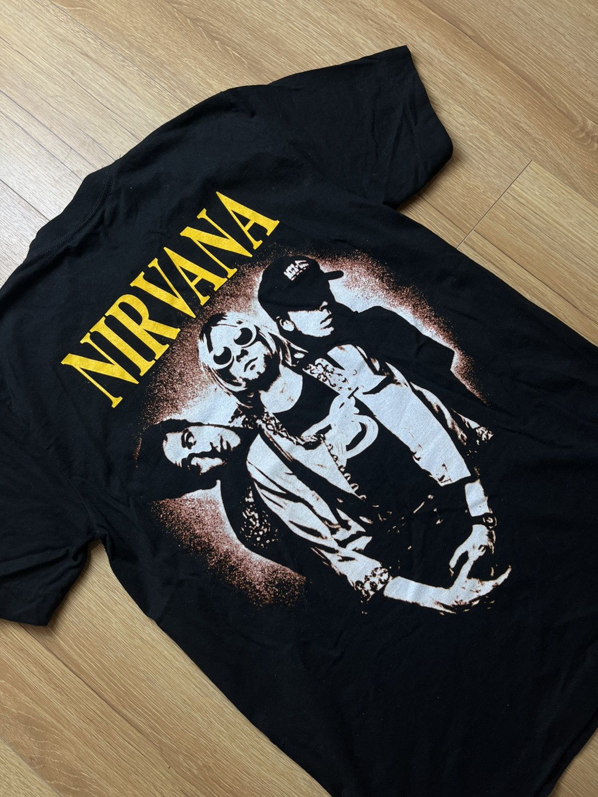 Nirvana × Vintage Vintage 90’s Nirvana Band T-shirt The Roxx Single stich Size US M / EU 48-50 / 2 - 5 Thumbnail