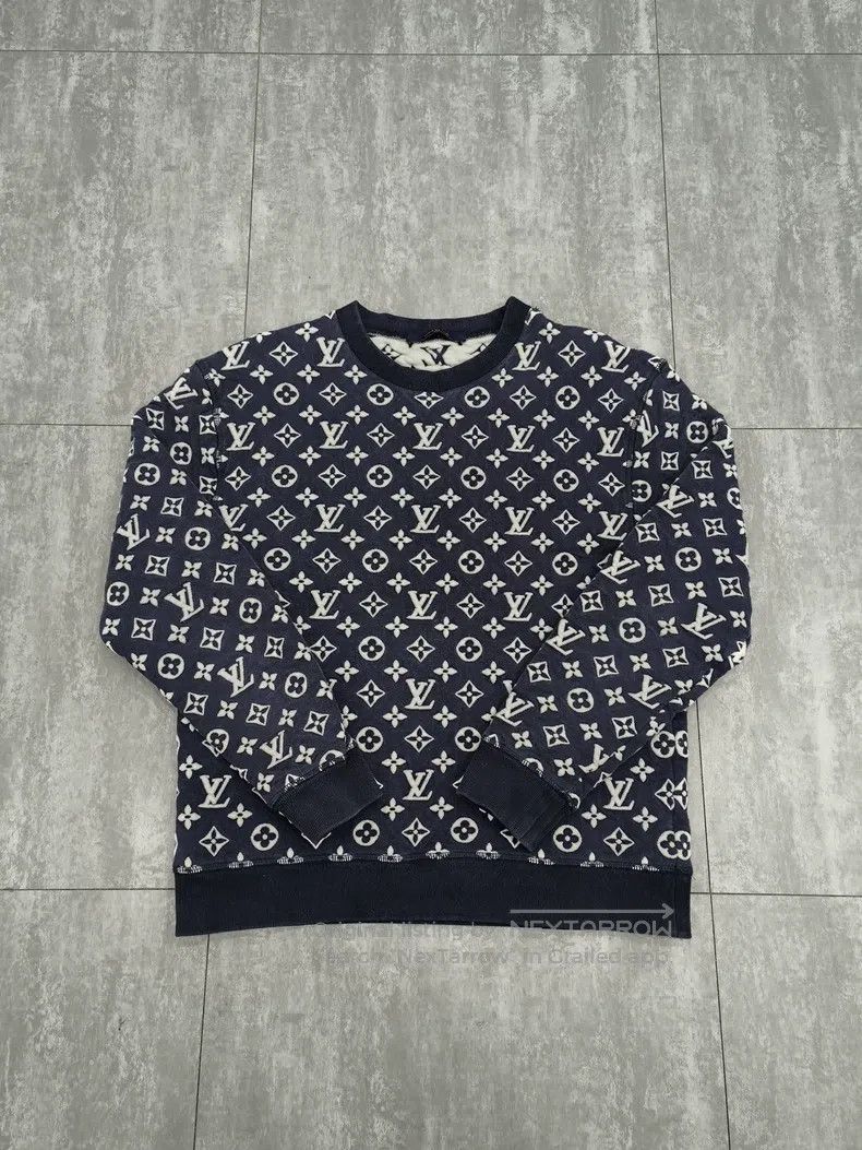 Other Louis Vuitton Blue print jacquard crew neck long sleeve sw Size US M / EU 48-50 / 2 - 1 Thumbnail