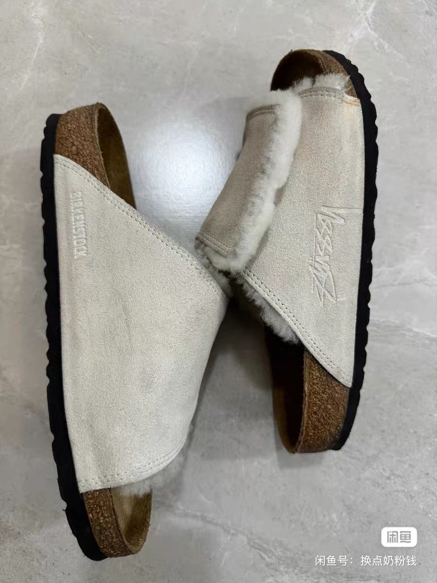 Birkenstock × Stussy Stussy x Birkenstock leather fur sandle shoes Size US 8 / EU 41 - 5 Thumbnail