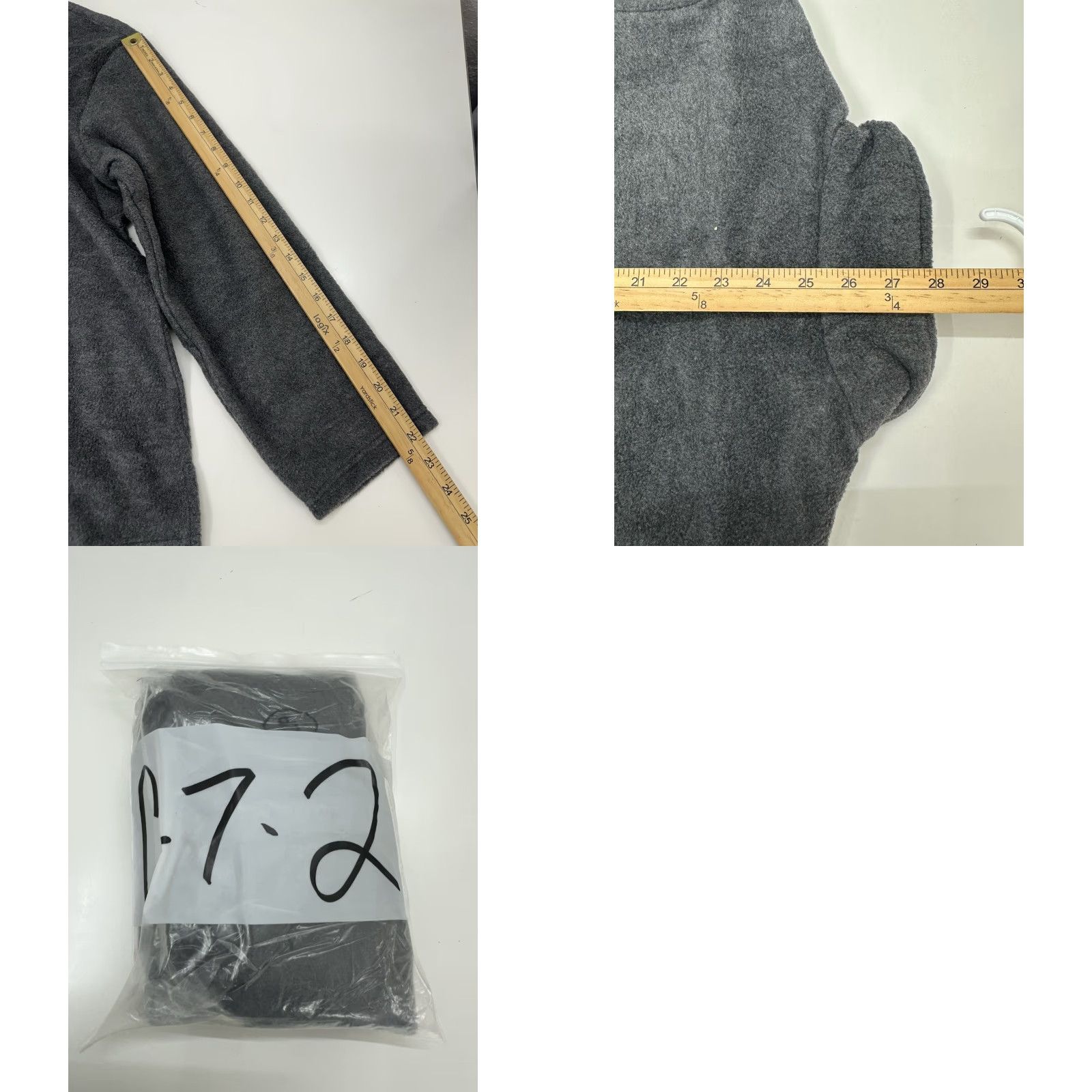 Vintage Anthony Richards Womens Pullover Size Petite XL Gray Long Sleeve Henley Fleece Shirt Womens Regular Polyester T-Shirt Size XL / US 12-14 / IT 48-50 - 8 Thumbnail