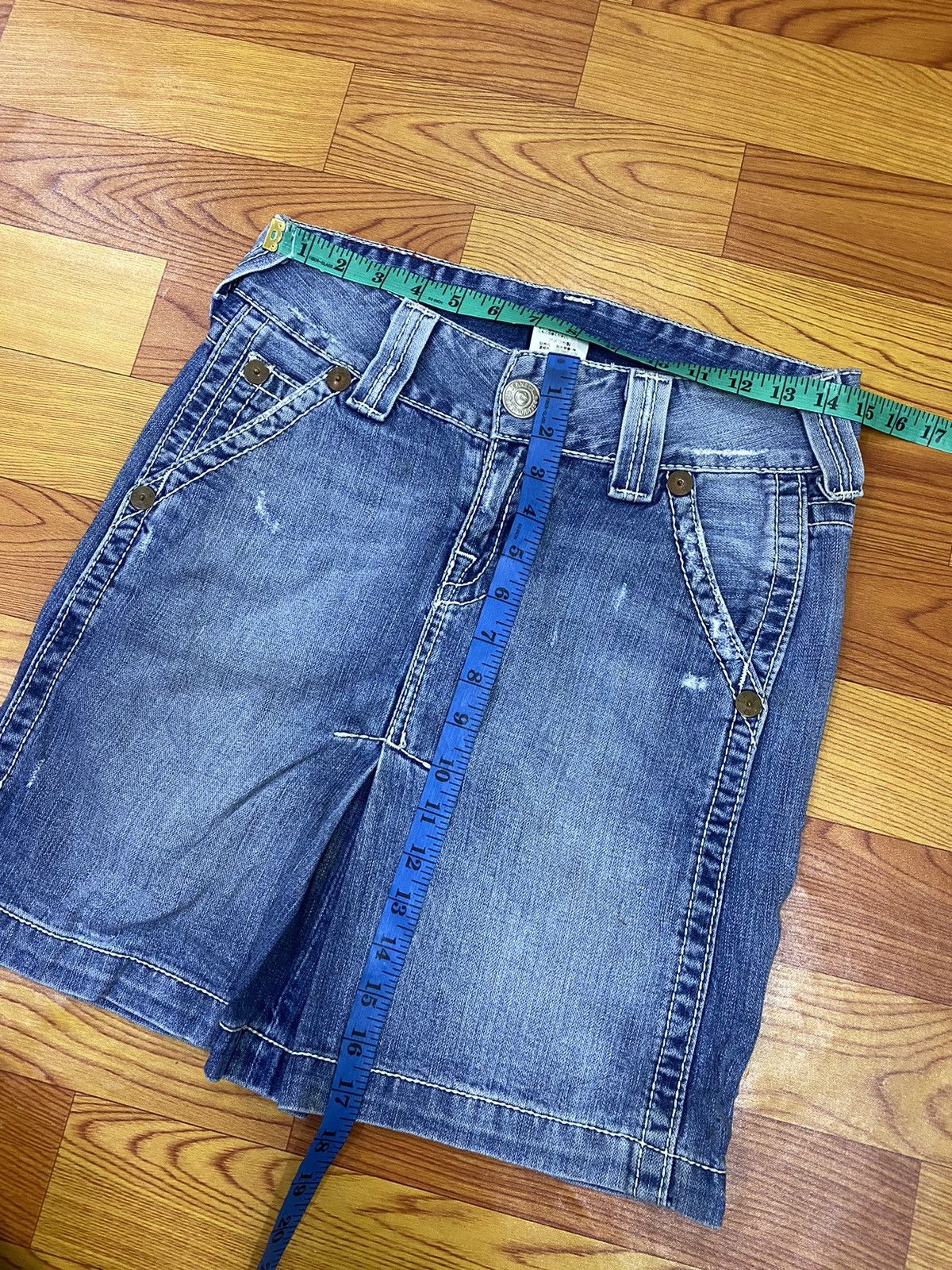 If Six Was Nine × True Religion × Vintage Vintage True Religion Denim Skirt Size 29" - 12 Thumbnail
