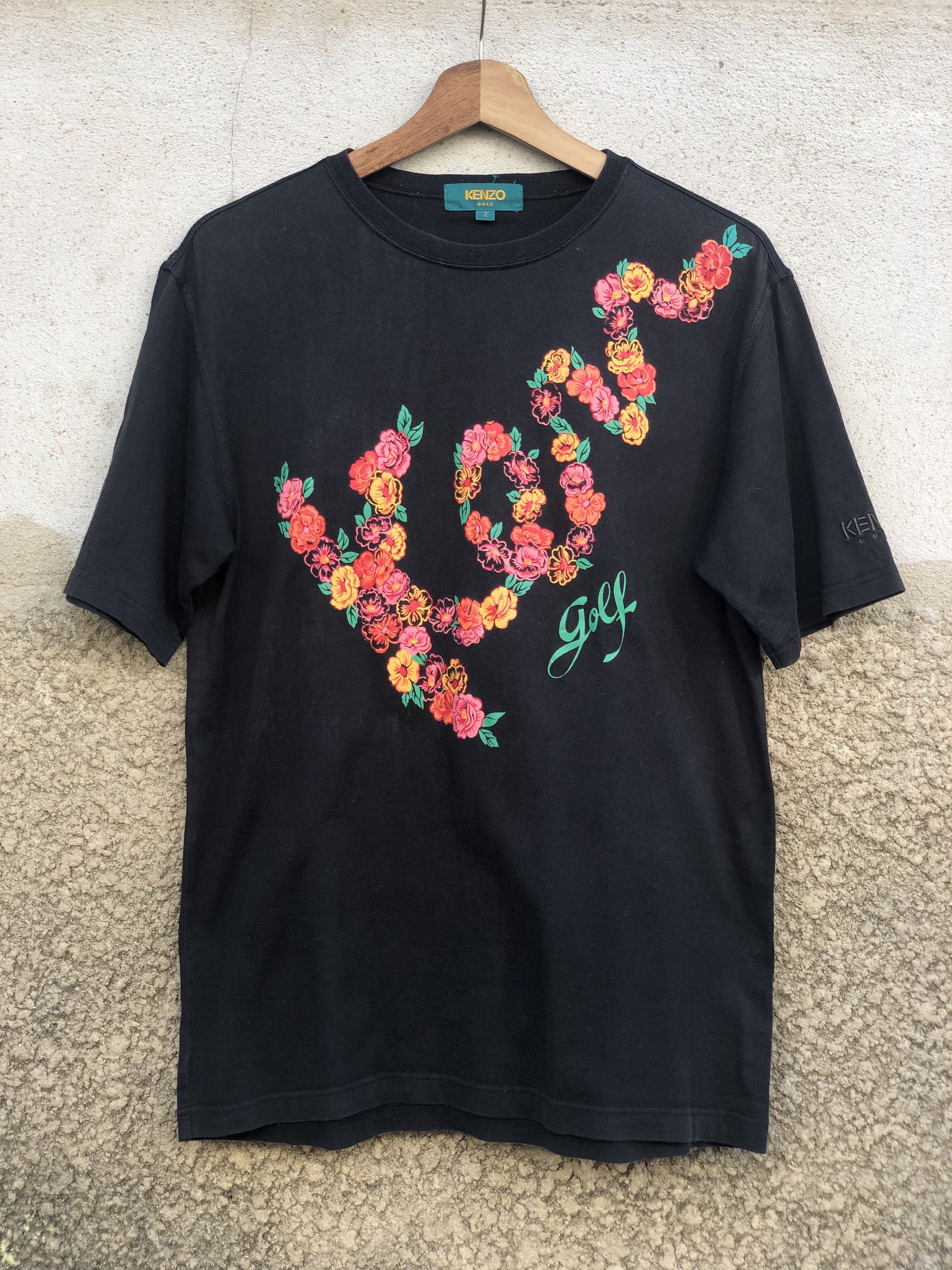 Kenzo Vintage Kenzo Gold Flora Tshirt Size US M / EU 48-50 / 2 - 1 Thumbnail