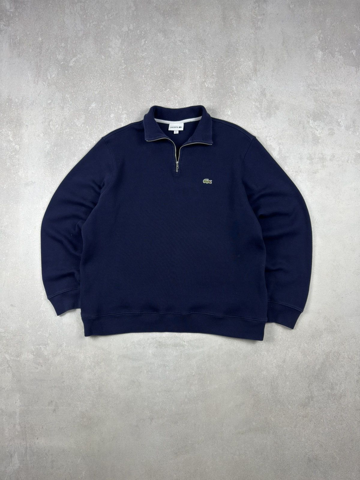 Lacoste Lacoste Mens Zip-Up 1/4 High Neck Interlock Sweatshirt Size US XXL / EU 58 / 5 - 1 Thumbnail