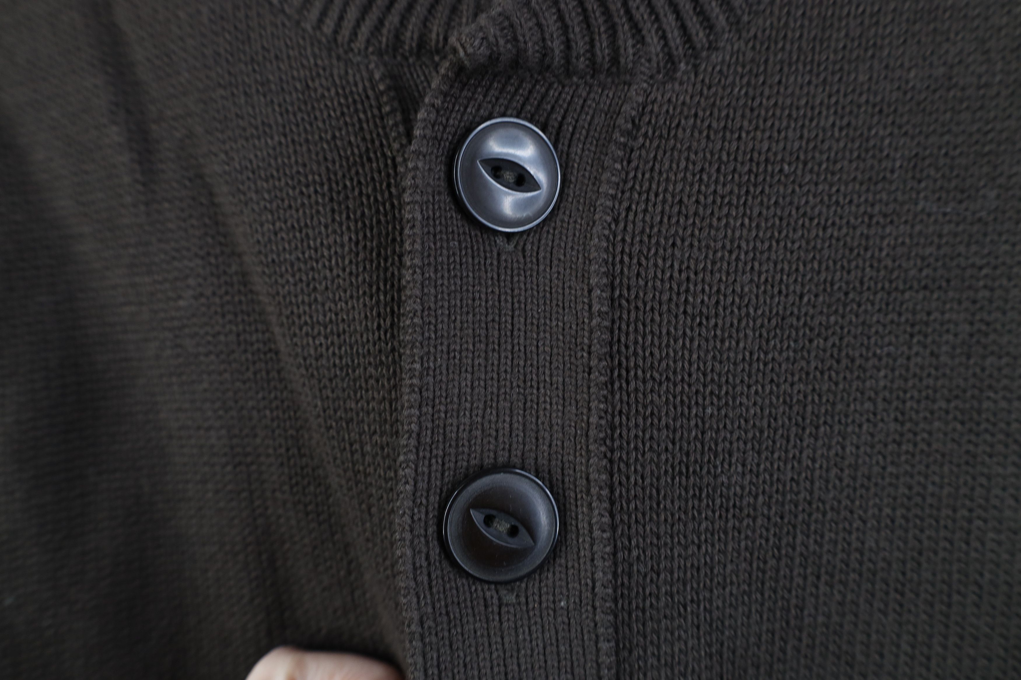 Eddie Bauer Vintage Eddie Bauer Cotton Ribbed Knit Henley Sweater Brown Size US M / EU 48-50 / 2 - 4 Thumbnail