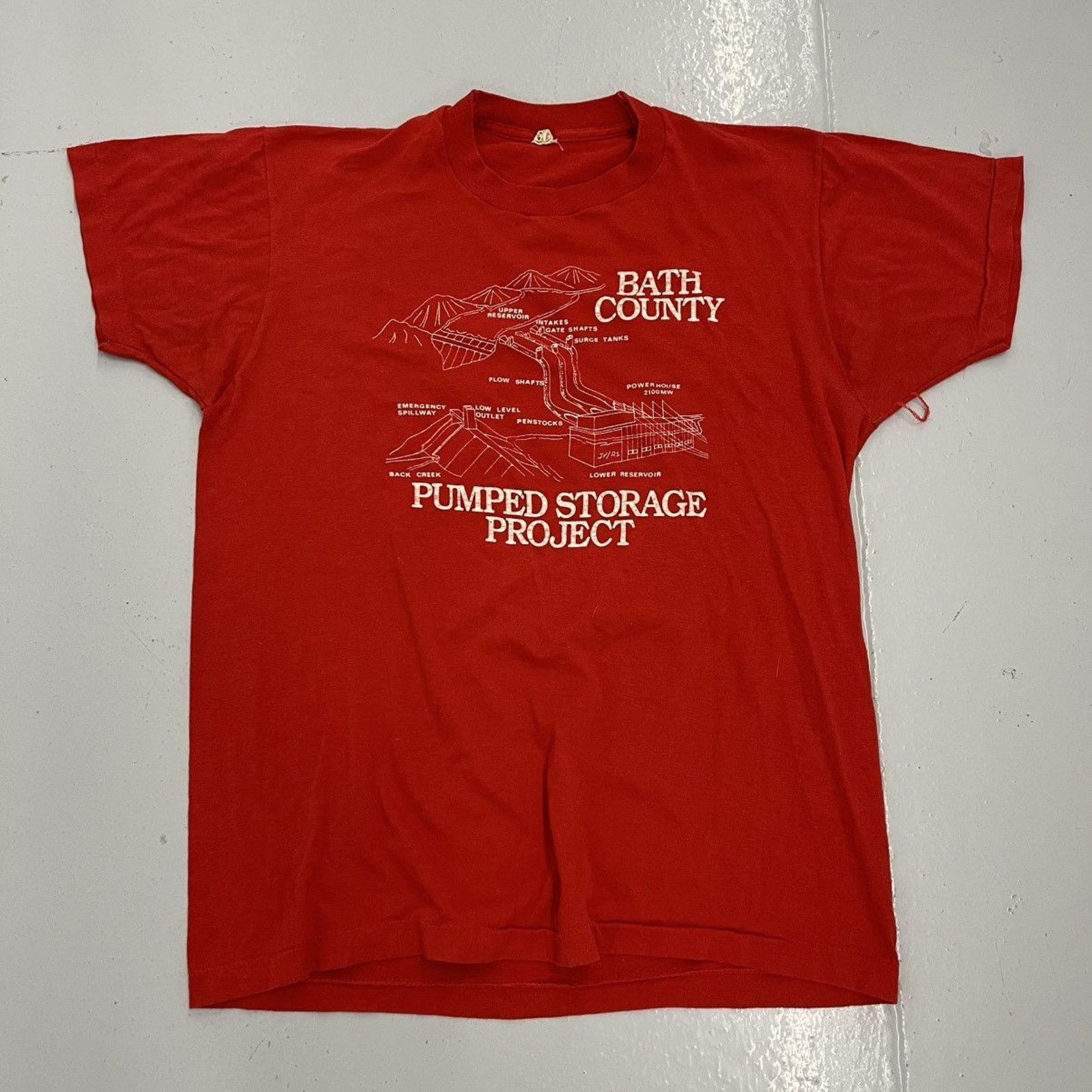 Other Vintage 80s Bath County Pumped Storage Project Res T-Shirt Size US L / EU 52-54 / 3 - 1 Thumbnail