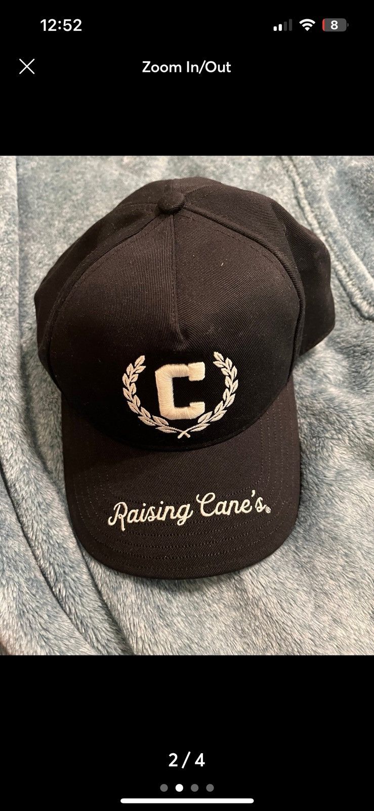 Other NWOT Raising Cane’s Varsity Black Hat Size ONE SIZE - 2 Thumbnail