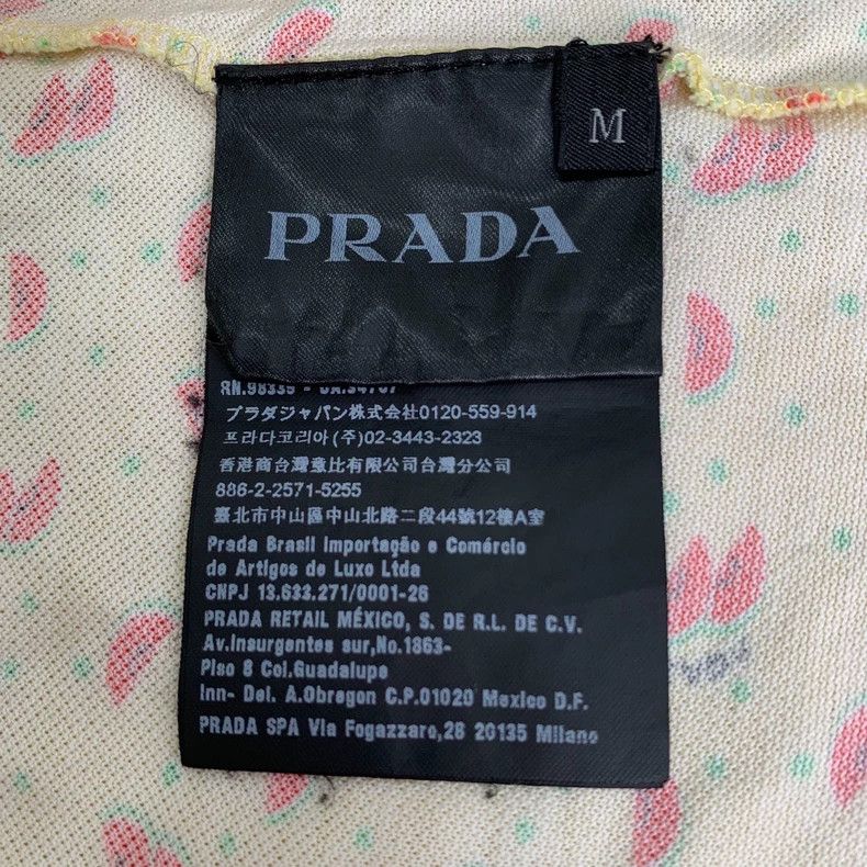 Prada Prada Yellow watermelon full-print short-sleeved polo shirt Size US M / EU 48-50 / 2 - 6 Thumbnail