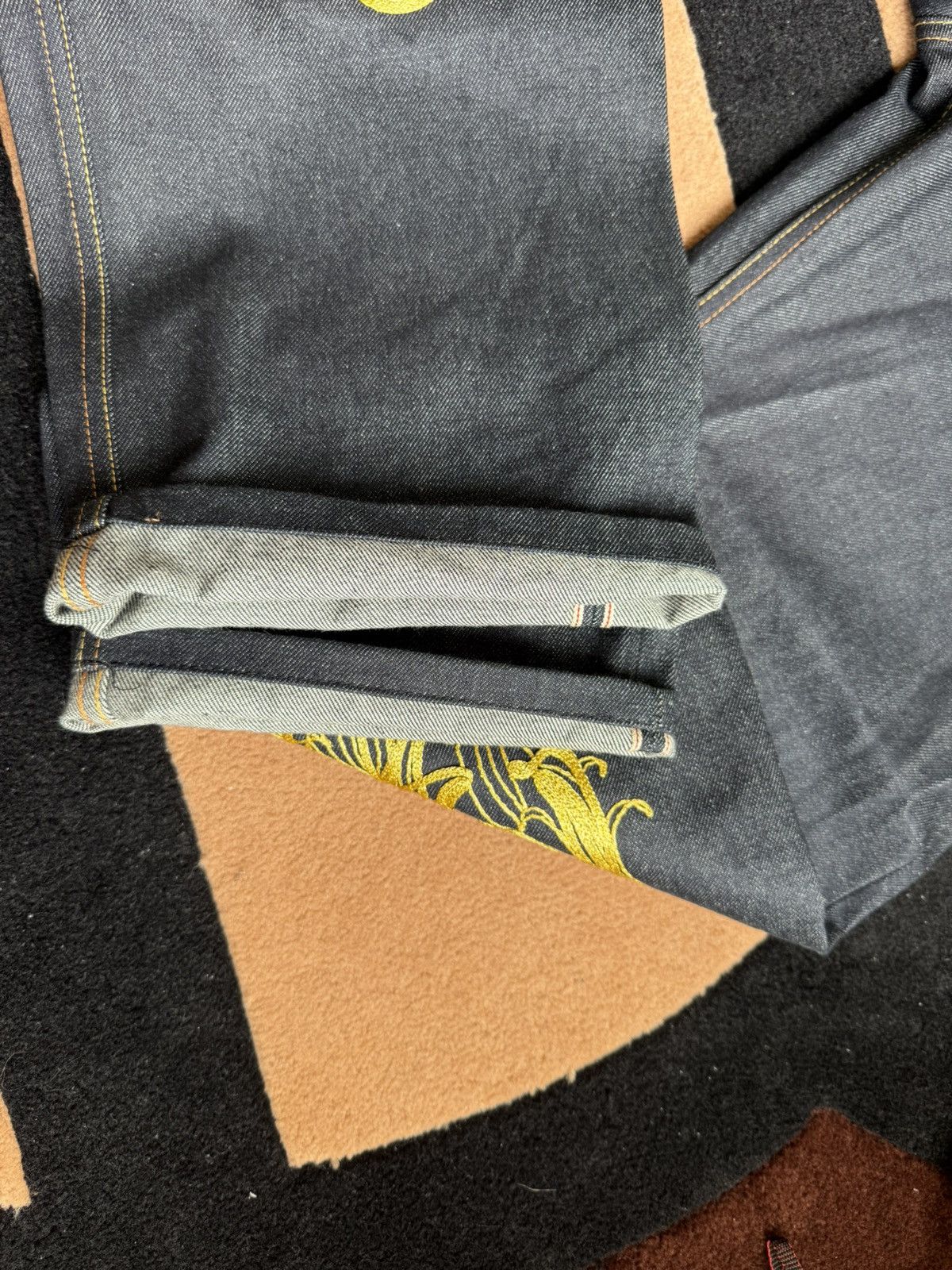 Evisu EVISU golden Phoenix embroidery daicock jeans size:34x34 Size US 34 / EU 50 - 9 Thumbnail
