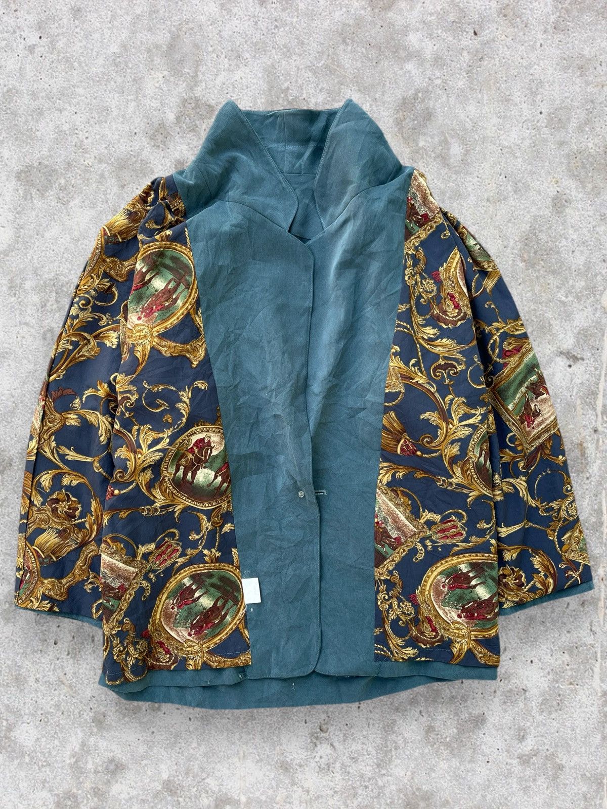 Camel × Vintage 🔥Vintage Camel "Art" Single Button Jacket Hermes Style Size L / US 10 / IT 46 - 2 Thumbnail