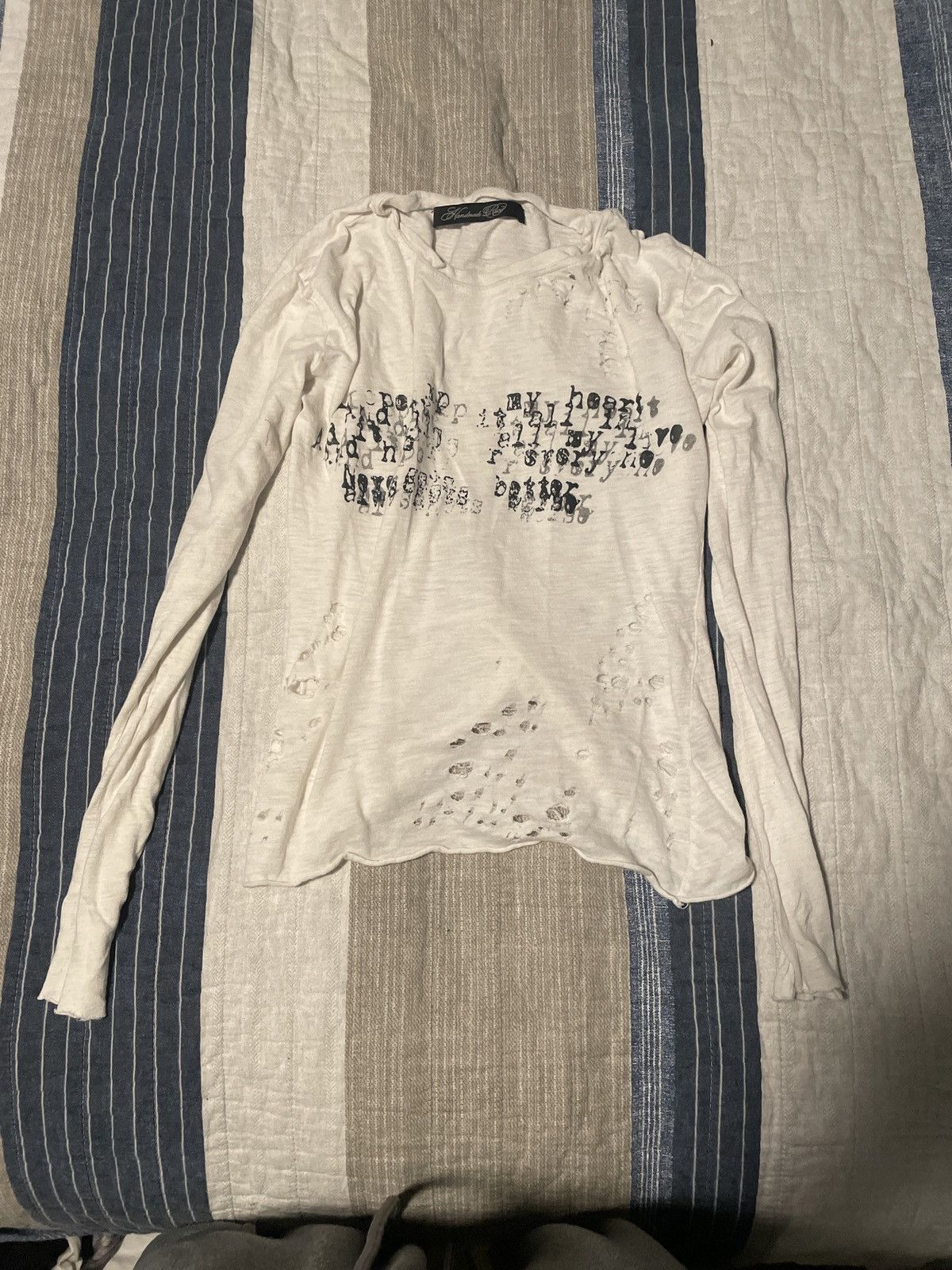 Japanese Brand Handmade rust ink longsleeve Size US S / EU 44-46 / 1 - 1 Thumbnail