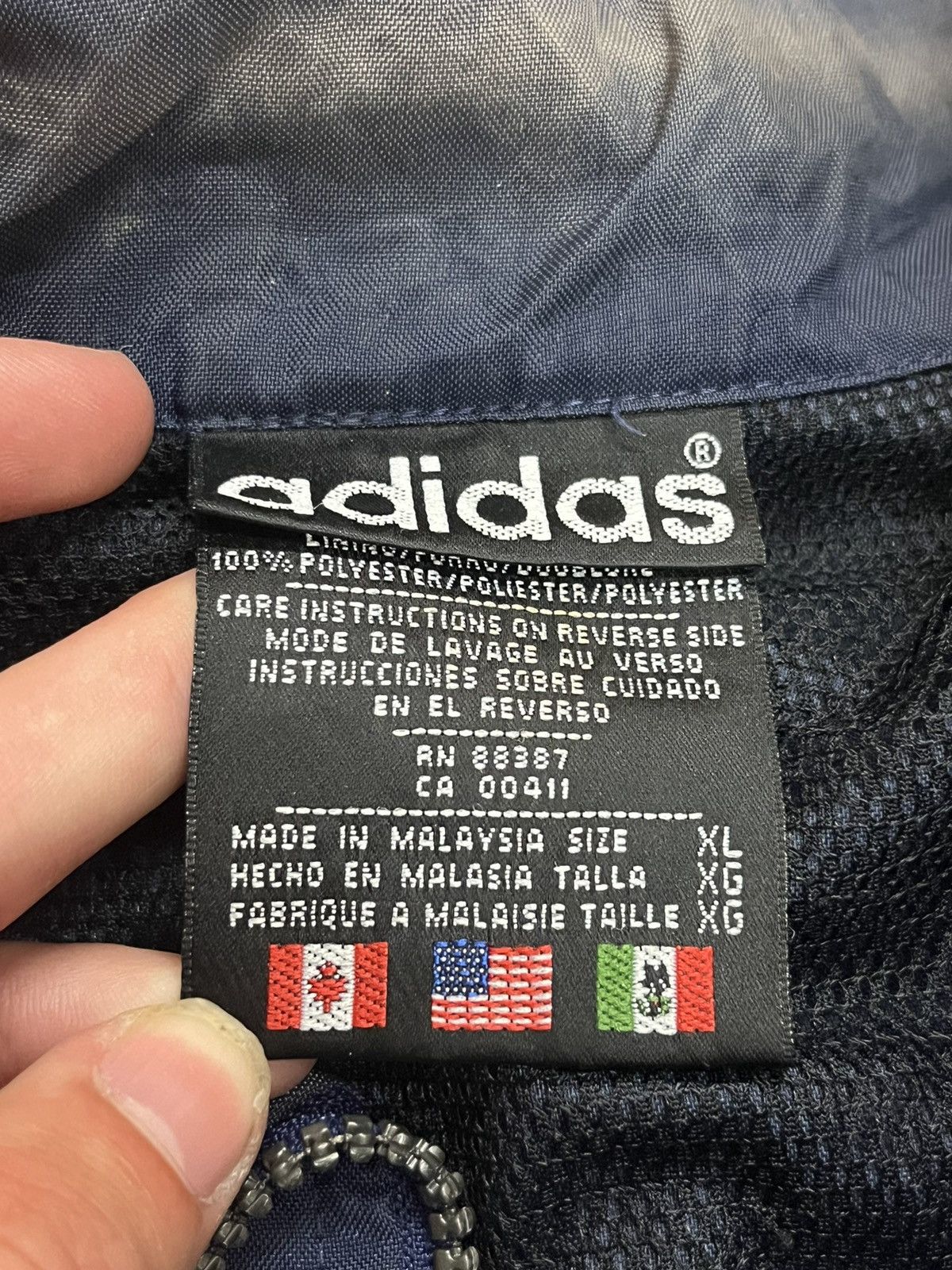 Adidas × Vintage Adidas vintage lightweight track jacket drill hype faded Size US XL / EU 56 / 4 - 9 Thumbnail