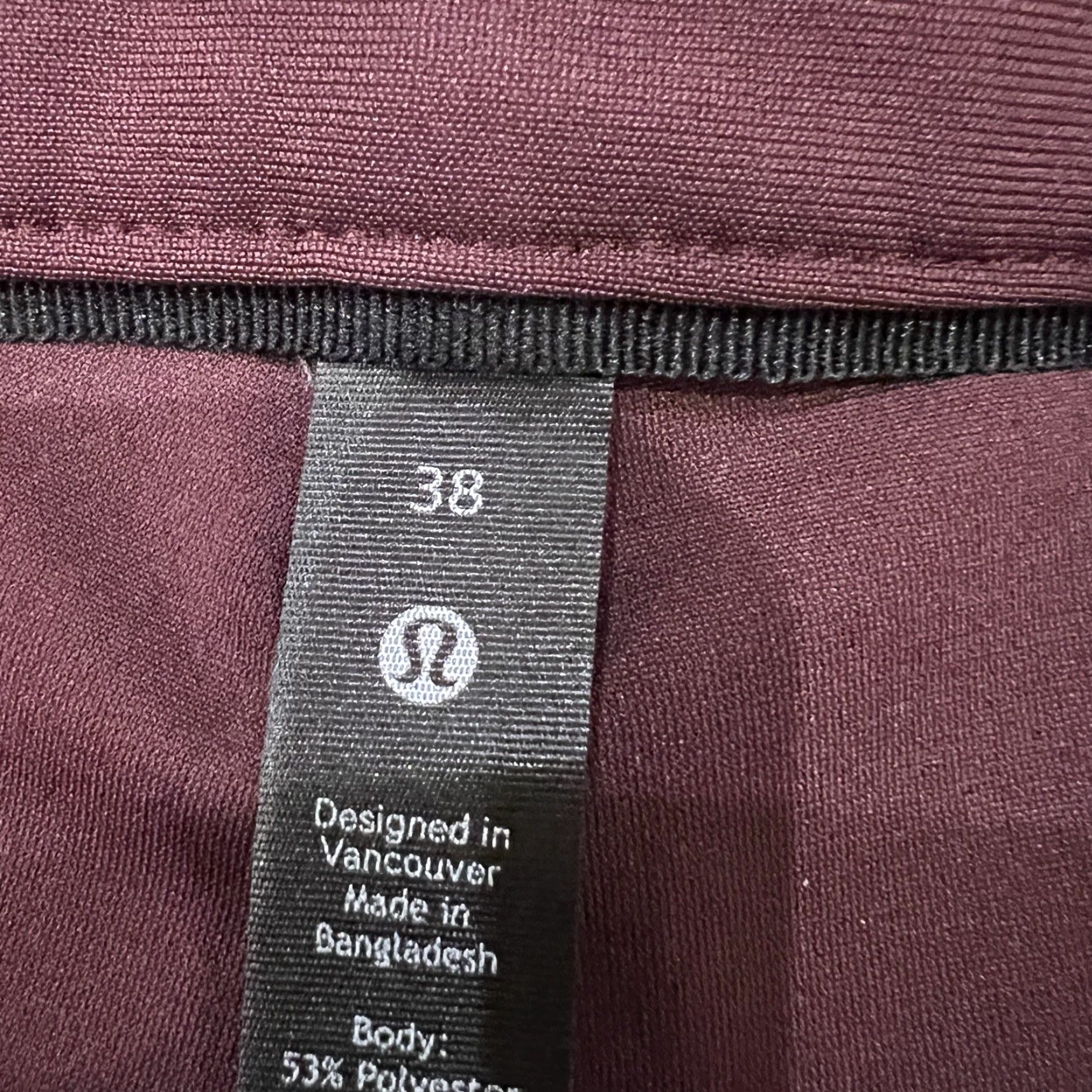 Lululemon Lululemon Commission ABC Pant Pants Mens 38x31 Burgundy Chino Classic Fit Size US 38 / EU 54 - 5 Thumbnail