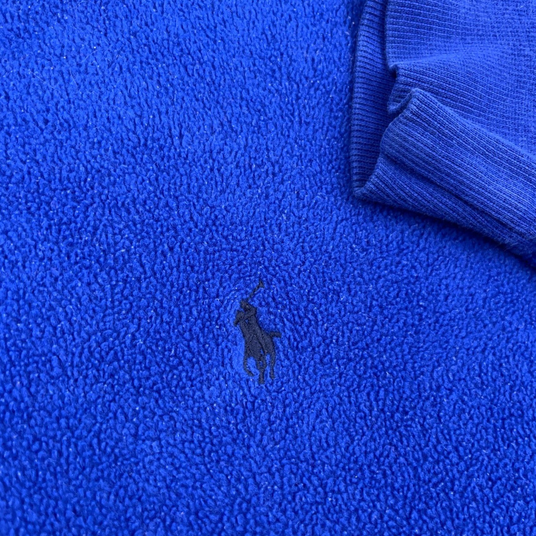 Polo Ralph Lauren Vintage Polo Ralph Lauren Sweatshirt Men XL Blue Fleece Crew Neck Sweater Y2K Size US XL / EU 56 / 4 - 4 Thumbnail