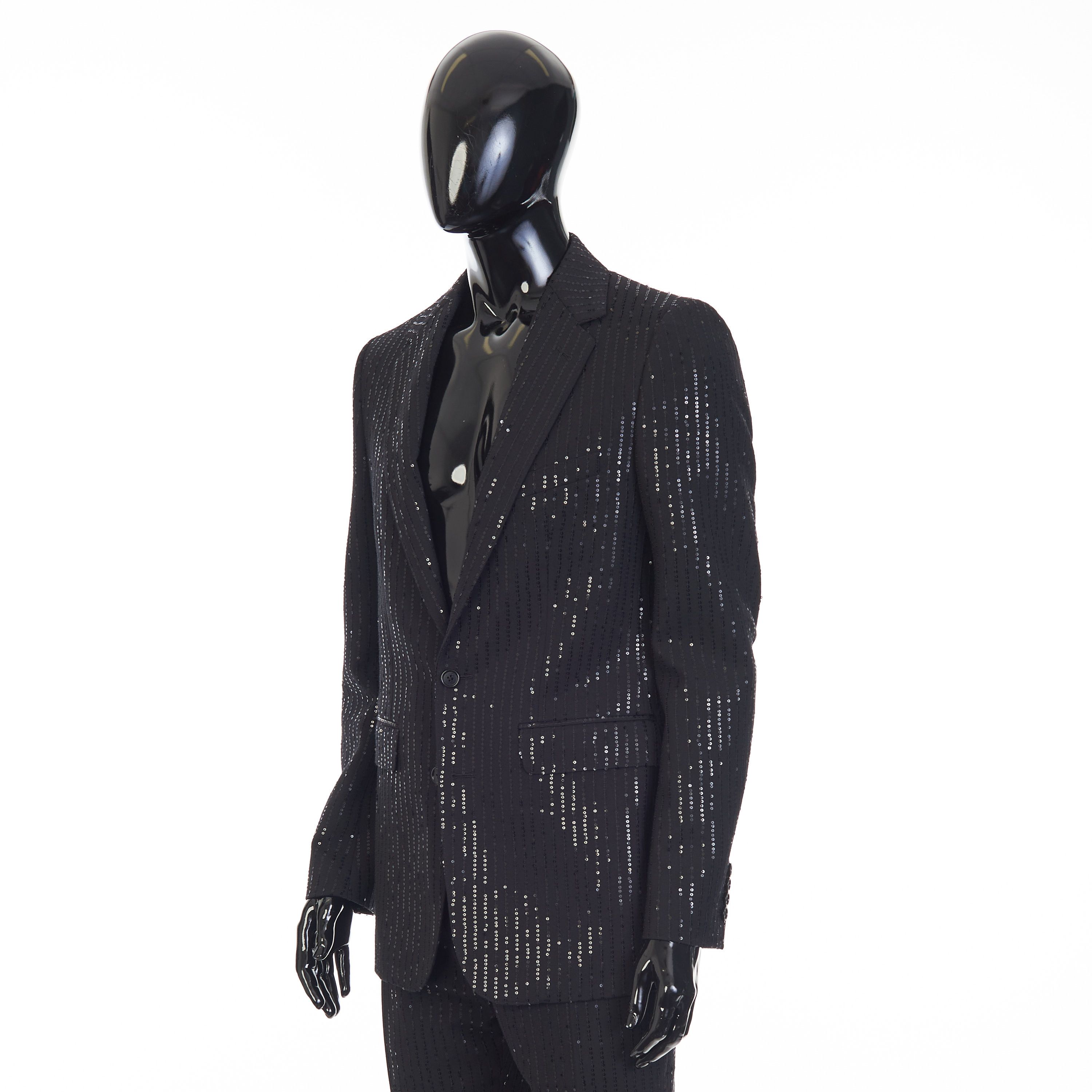 Celine Classic Jacket In Sequin Embroidered Wool Gabardine Size 40R - 2 Thumbnail