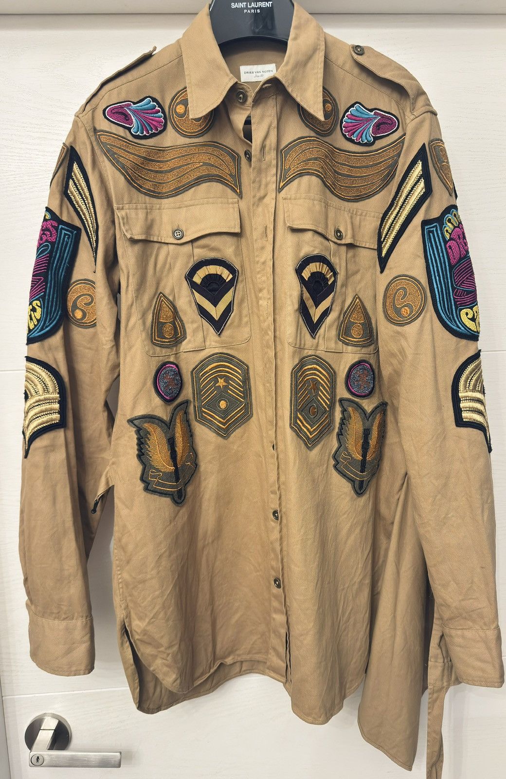 Dries Van Noten Dries Van Noten Badge cotton shirt Size US M / EU 48-50 / 2 - 1 Thumbnail