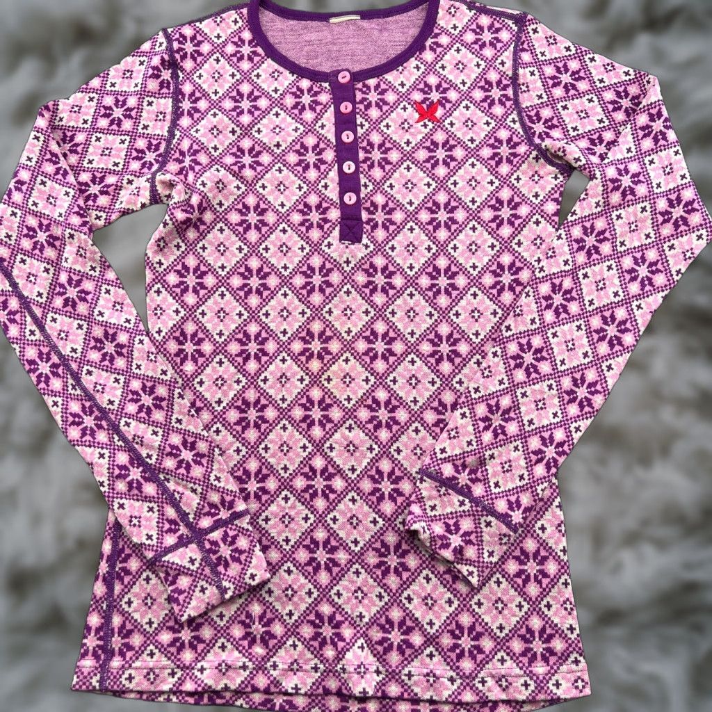Vintage Kari Traa Womens Base Layer Shirt Small 100% Merino Wool Outdoor Ski Thermo Shirt Pullover Long Sleeve Purple M Size S / US 4 / IT 40 - 1 Thumbnail