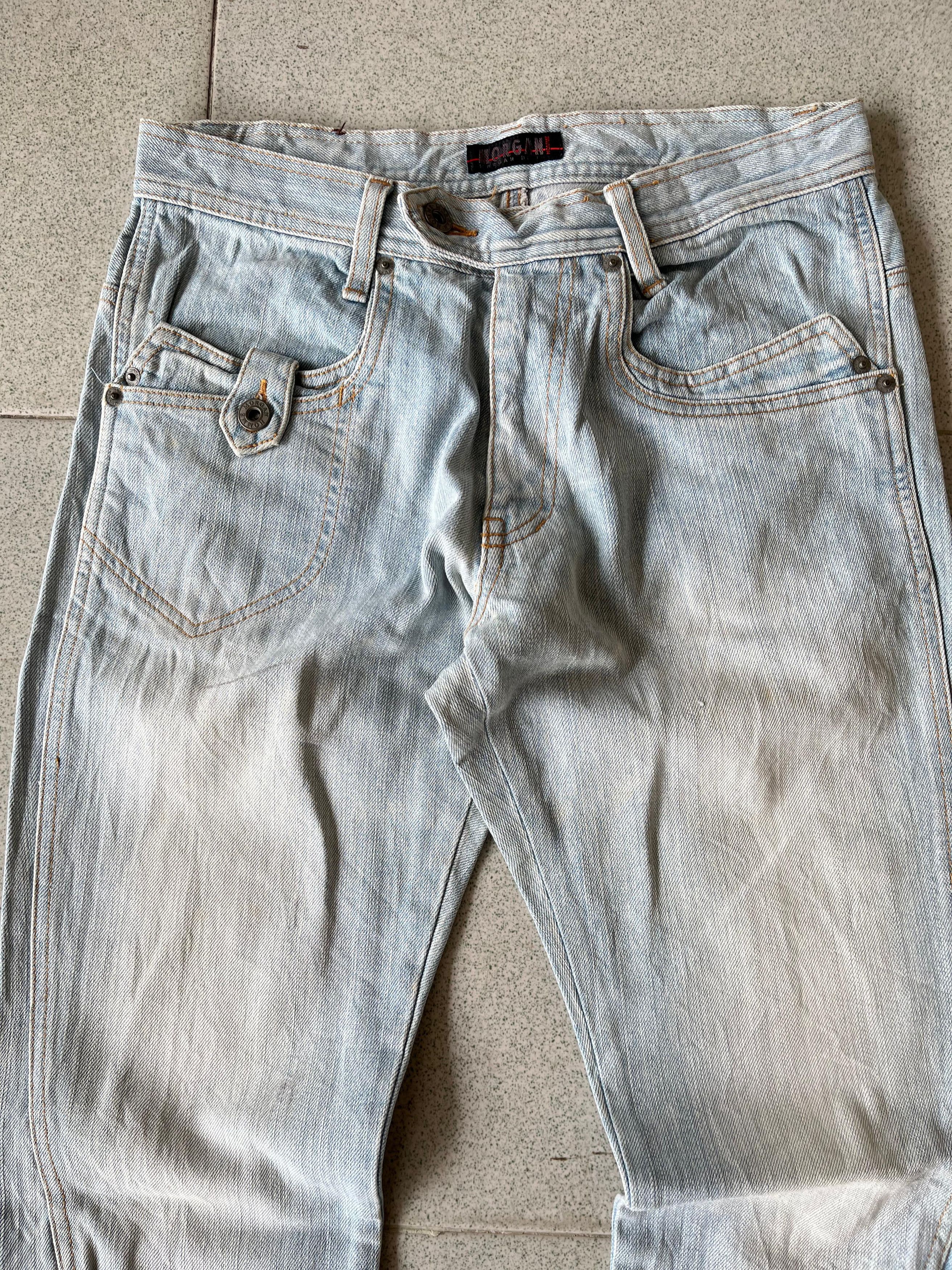 Morgan Homme Morgan Homme Bondage Flared Denim Pants Size US 31 - 8 Thumbnail