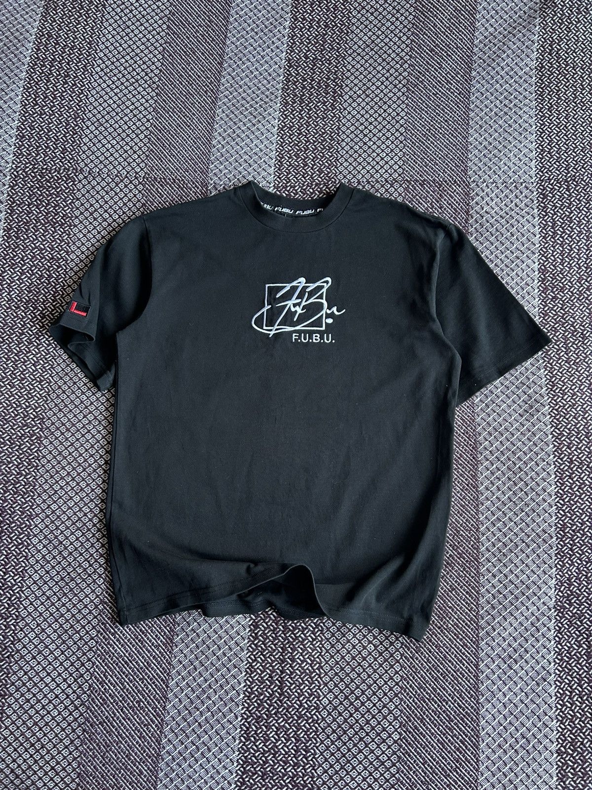 Fubu × Vintage Vintage Fubu Embroidered Big Logo T-shirt Rap Style Size S-M Size US M / EU 48-50 / 2 - 1 Thumbnail