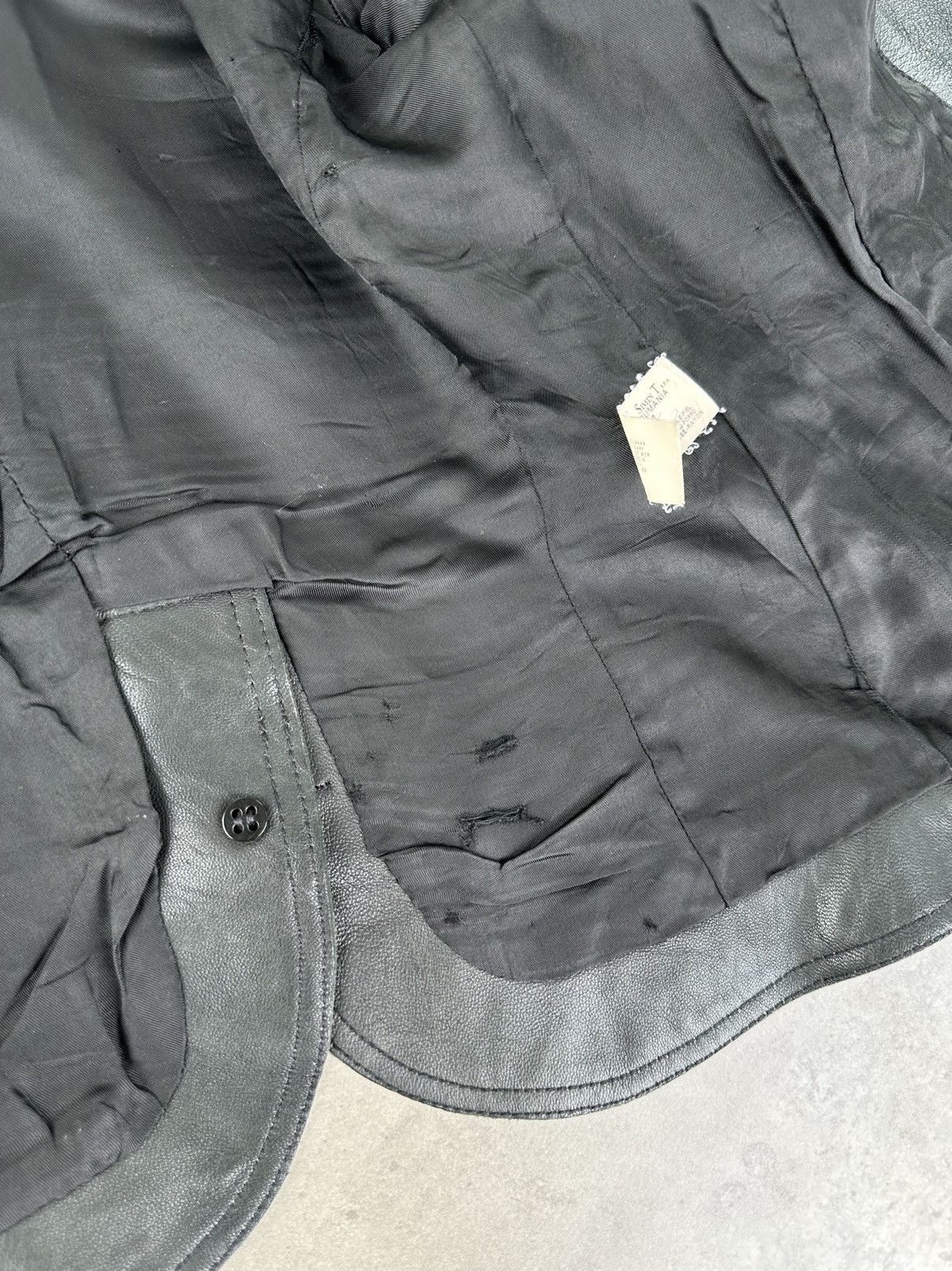 Armani Armani Jeans Vintage Leather Jacket Size S / US 4 / IT 40 - 12 Thumbnail