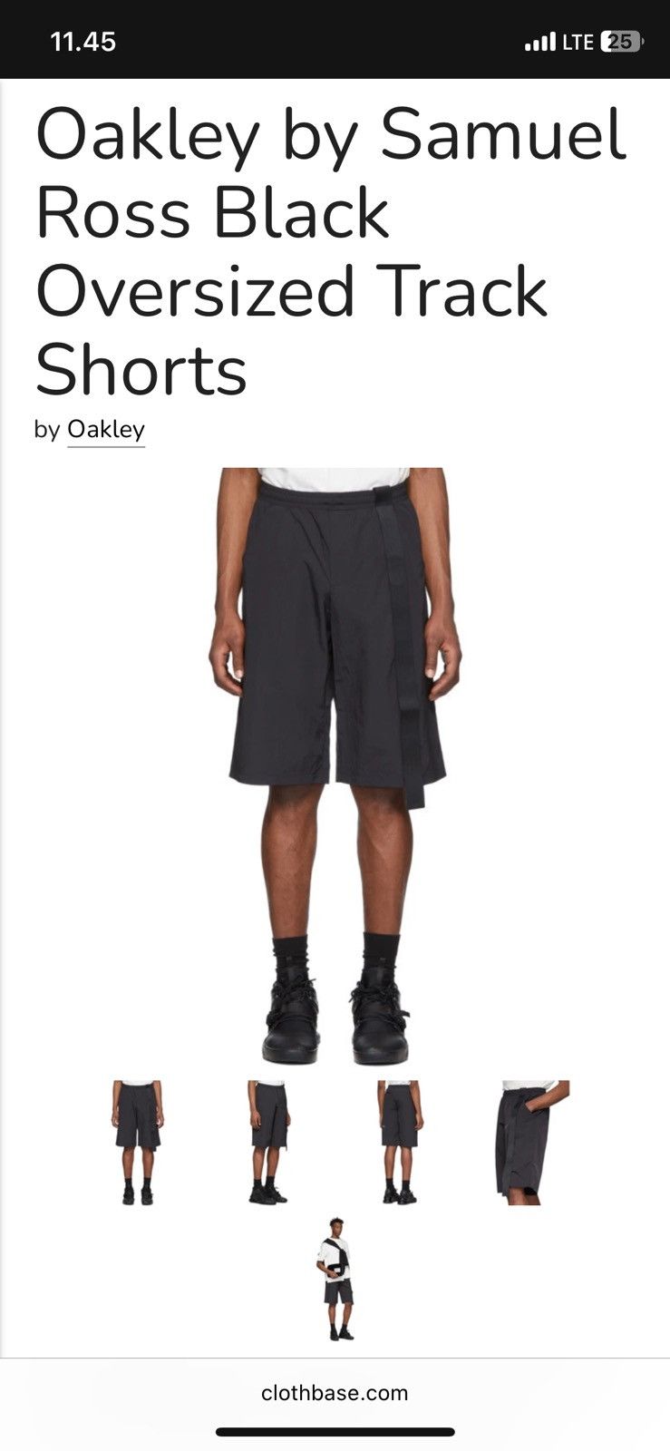 Oakley × Samuel Ross Oakley x Samuel Ross Blackout Oversized Track Short Size US 34 / EU 50 - 11 Thumbnail