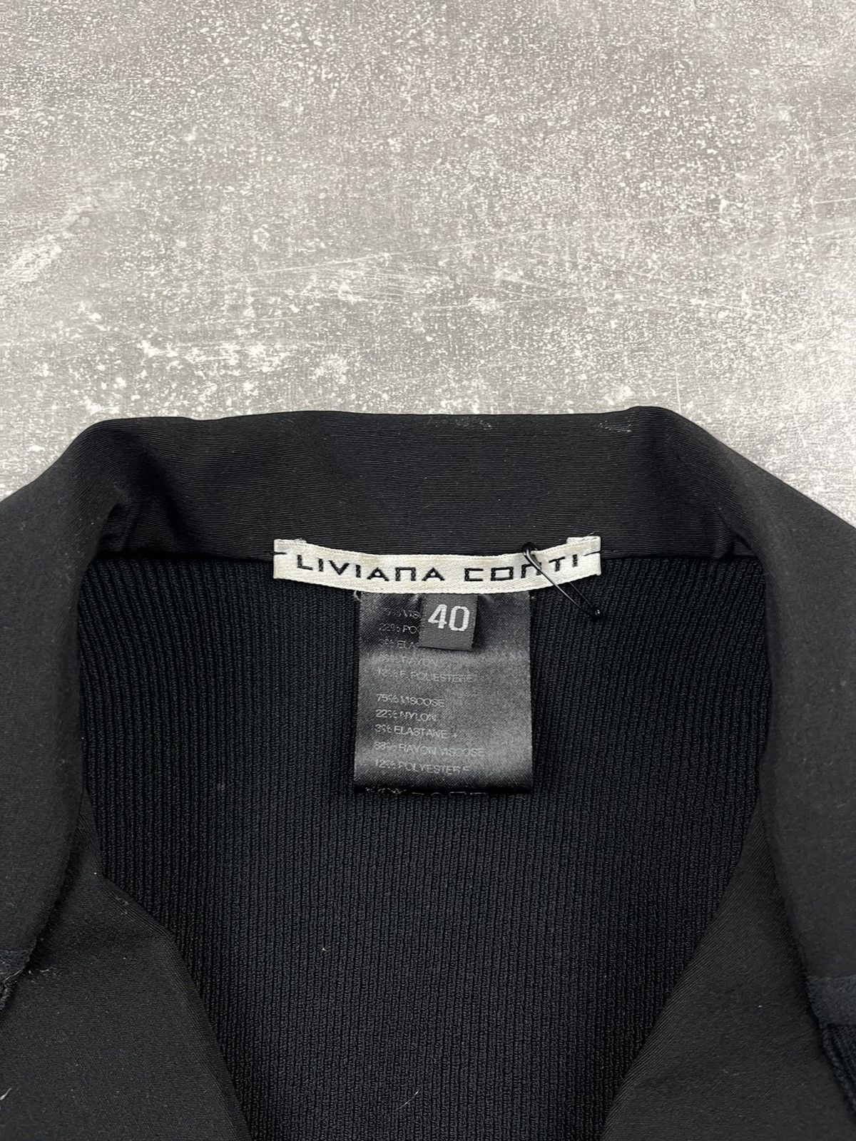 Other Liviana Conti Minimal Tailored Stretch Black Blazer Size S / US 4 / IT 40 - 6 Thumbnail