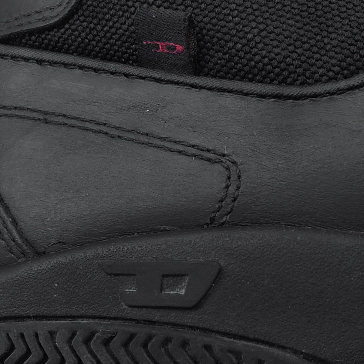 Diesel 🧿Y2K enduro leather velcro low top sneakers black Size US 10 / EU 43 - 2 Thumbnail