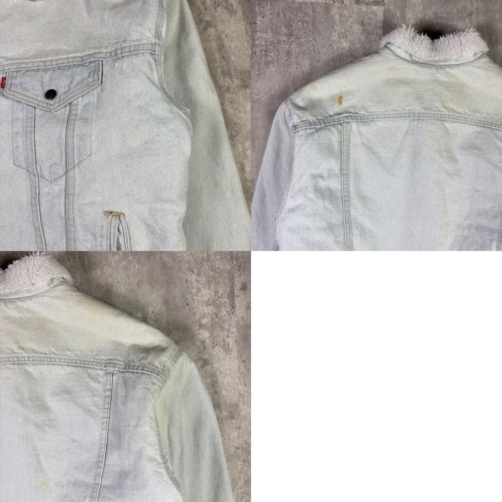 Levi's VINTAGE Levi's Trucker Jacket Denim Light Wash Mens XL with Faux Fur Lining, Button, Pockets, Cotton Outer Shell, Regular Fit, Casual Western Outdoor Size US XL / EU 56 / 4 - 8 Thumbnail