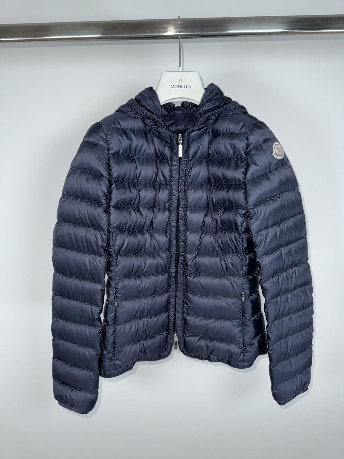 Moncler Moncler Girls Jacket Mayotte Size 14 Years Navy Blue Size XXS / US 00 / IT 34 - 1 Thumbnail
