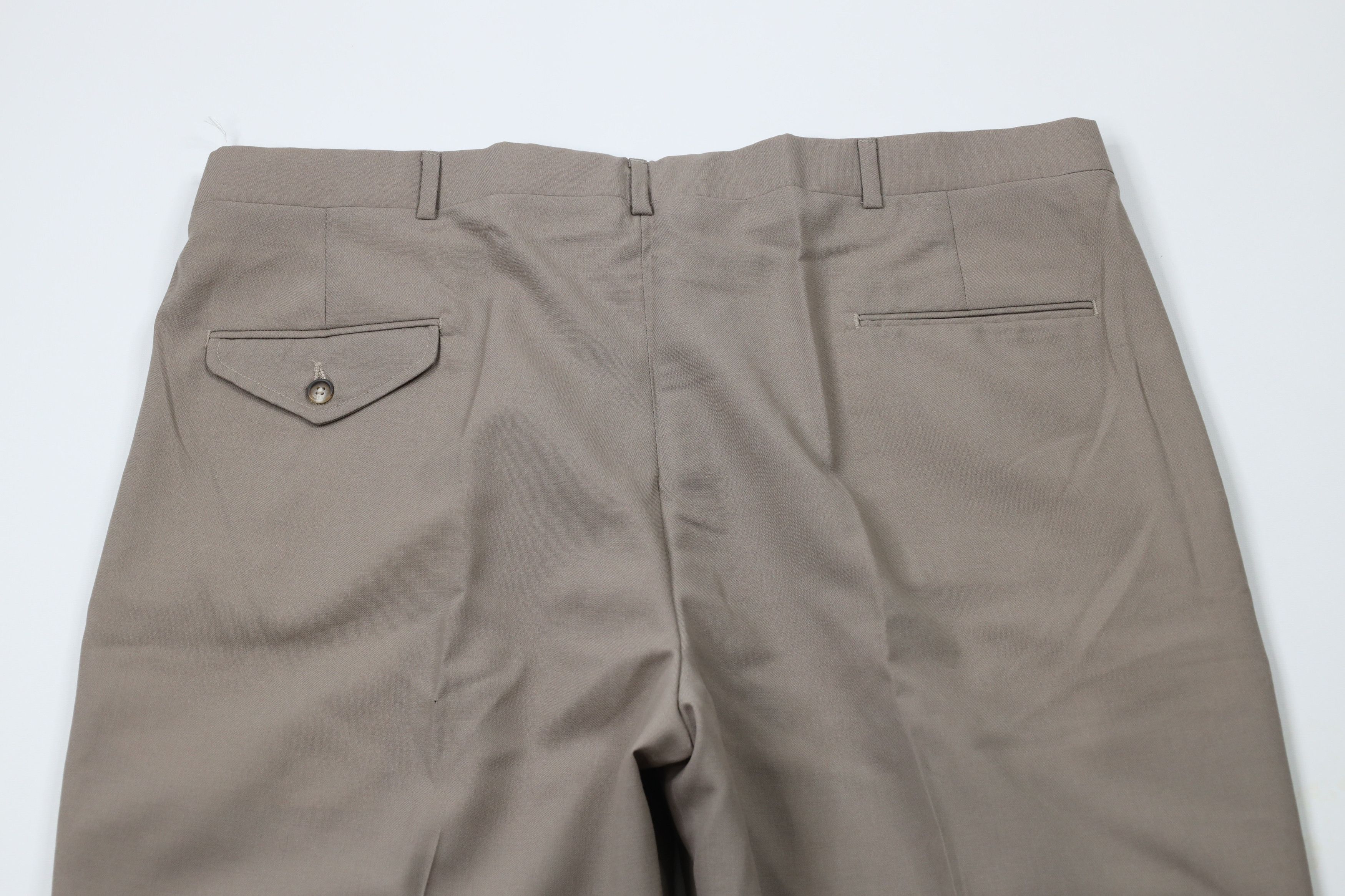 Lands' End × Vintage Vintage 90s Lands End Cuffed Wide Leg Chino Pants USA Size US 42 / EU 58 - 9 Thumbnail