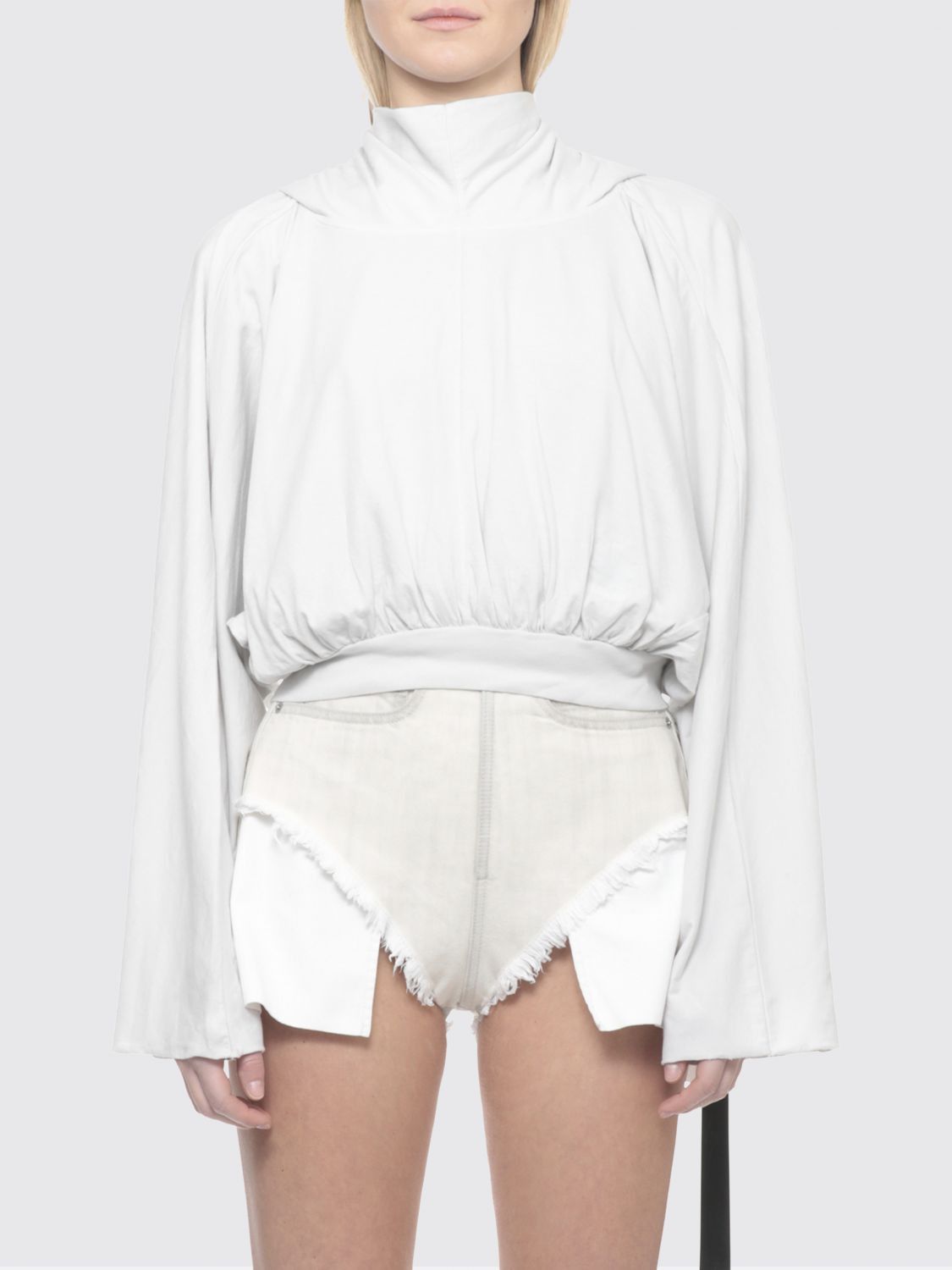 Rick Owens Drkshdw Rick Owens Drkshdw Sweatshirt Woman White Size M / US 6-8 / IT 42-44 - 1 Thumbnail