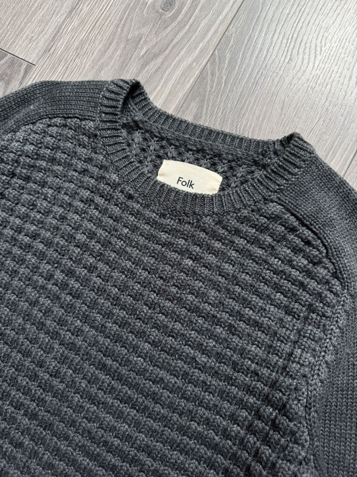 Folk Folk Dark Gray Piano Jumper Knitted Sweatshirt 4 Size US M / EU 48-50 / 2 - 2 Thumbnail