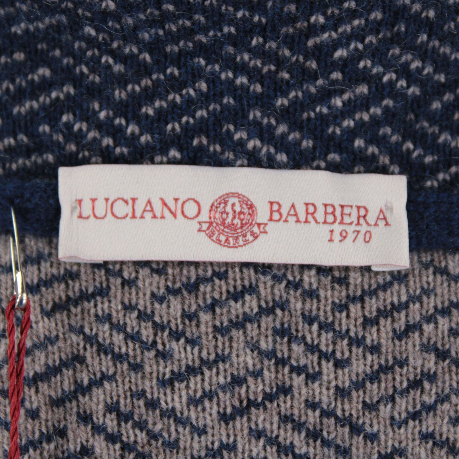 Luciano Barbera Luciano Barbera Sweater Size US XL in Blue Size US XL / EU 56 / 4 - 6 Thumbnail