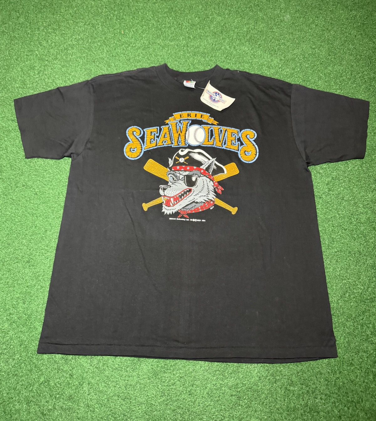 Vintage Erie Seawolves NWT Vintage 90s Logo Baseball XL T Shirt Size US XL / EU 56 / 4 - 1 Thumbnail