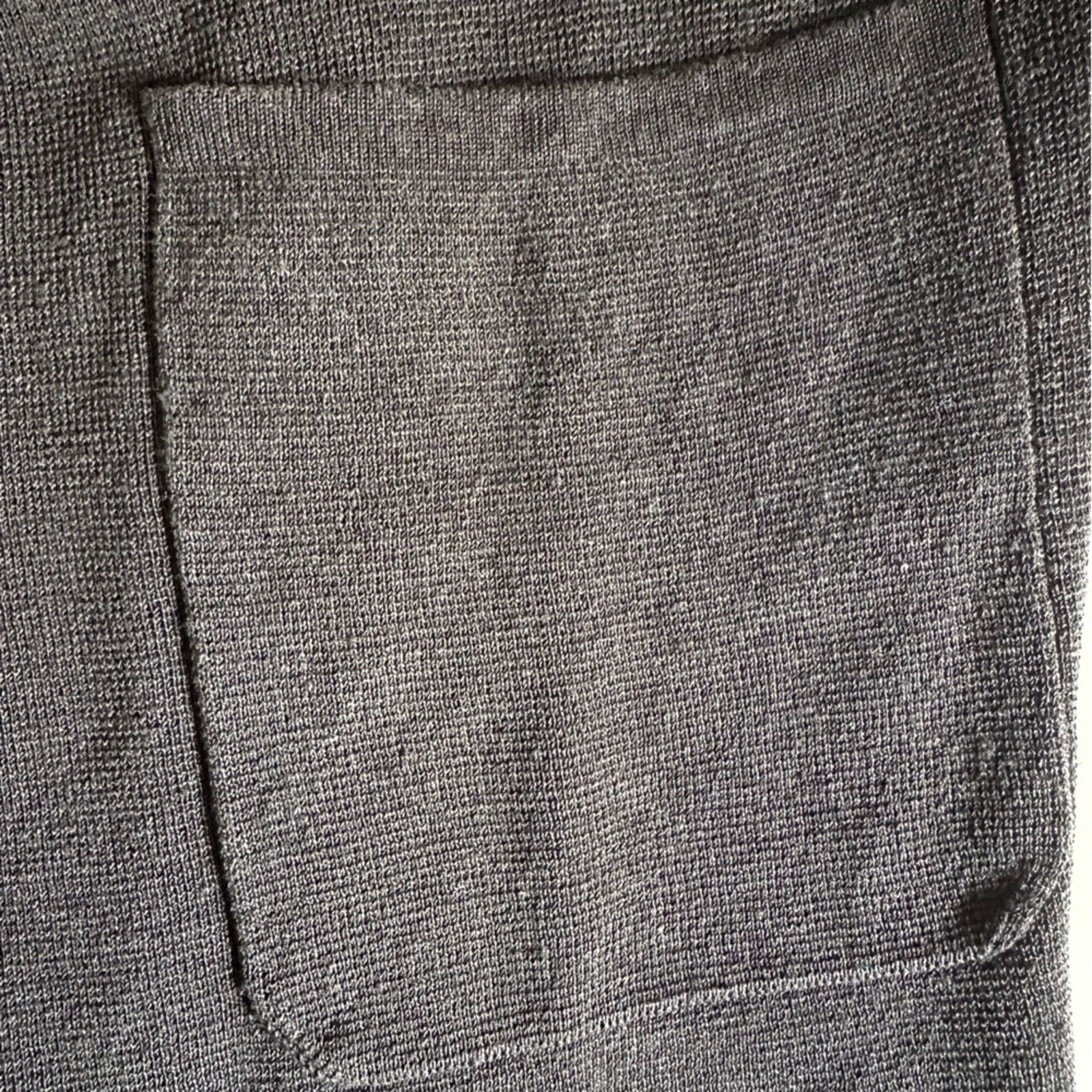 J.Crew J.CREW Juliette collarless sweater-blazer linen blend Black Size L / US 10 / IT 46 - 13 Thumbnail