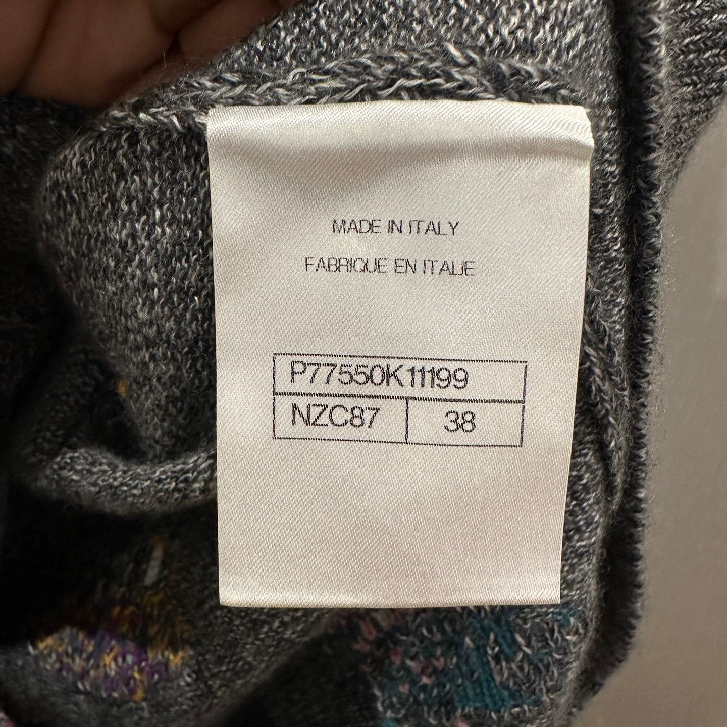 Chanel Chanel may802 24A Deep Gray Cashmere Tea Set Sweater 38 Size S / US 4 / IT 40 - 4 Thumbnail