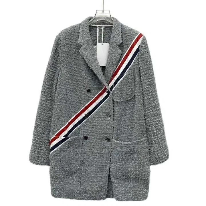 Thom Browne Thom Browne Gray Stripe Cotton Double. Size US S / EU 44-46 / 1 - 1 Thumbnail