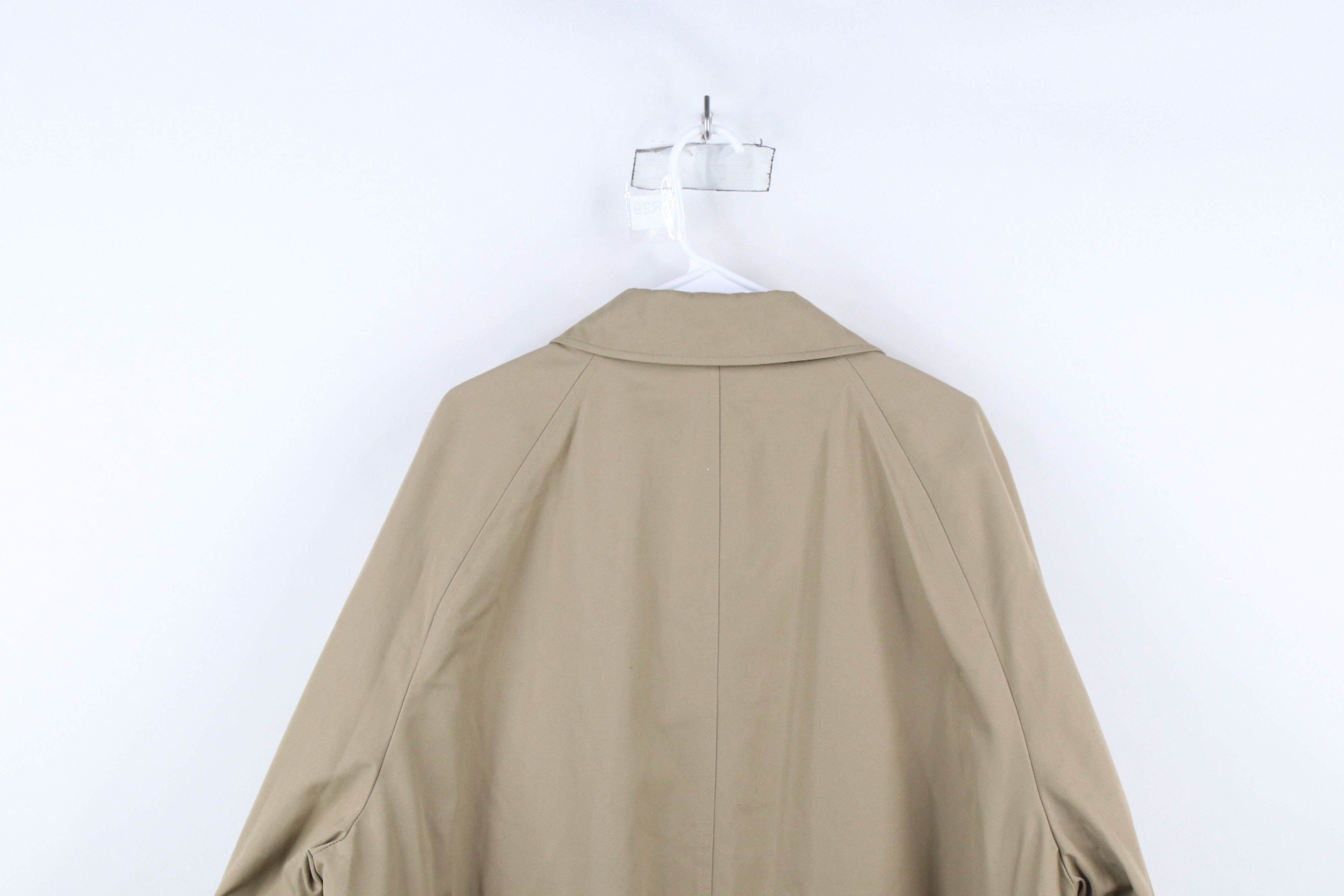 Vintage Vintage 90s Streetwear Lined Trench Coat Rain Jacket Beige Size US XXL / EU 58 / 5 - 14 Thumbnail