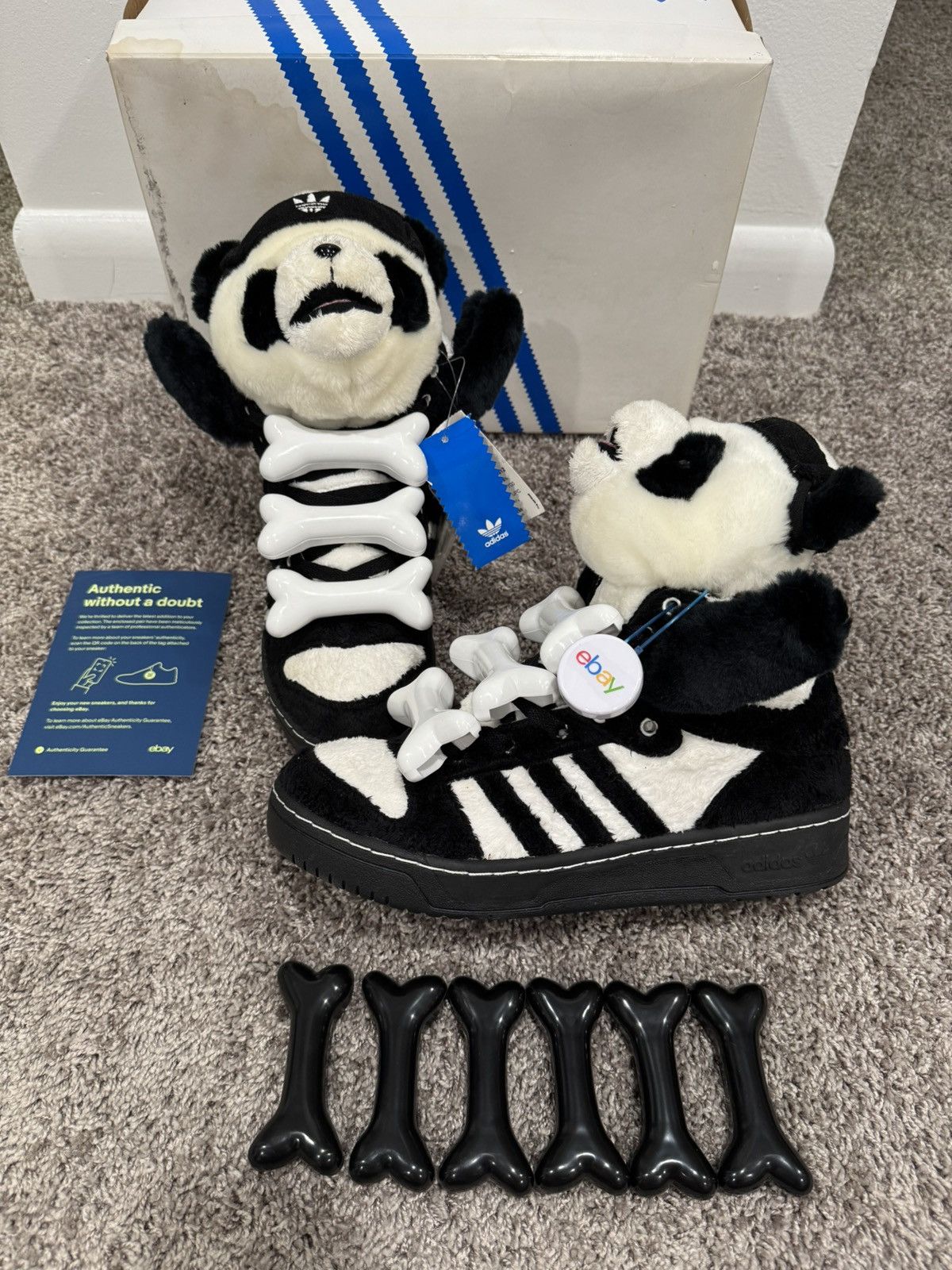 Jeremy Scott 2 sets of Adidas Jeremy Scott Bones Size ONE SIZE - 3 Thumbnail